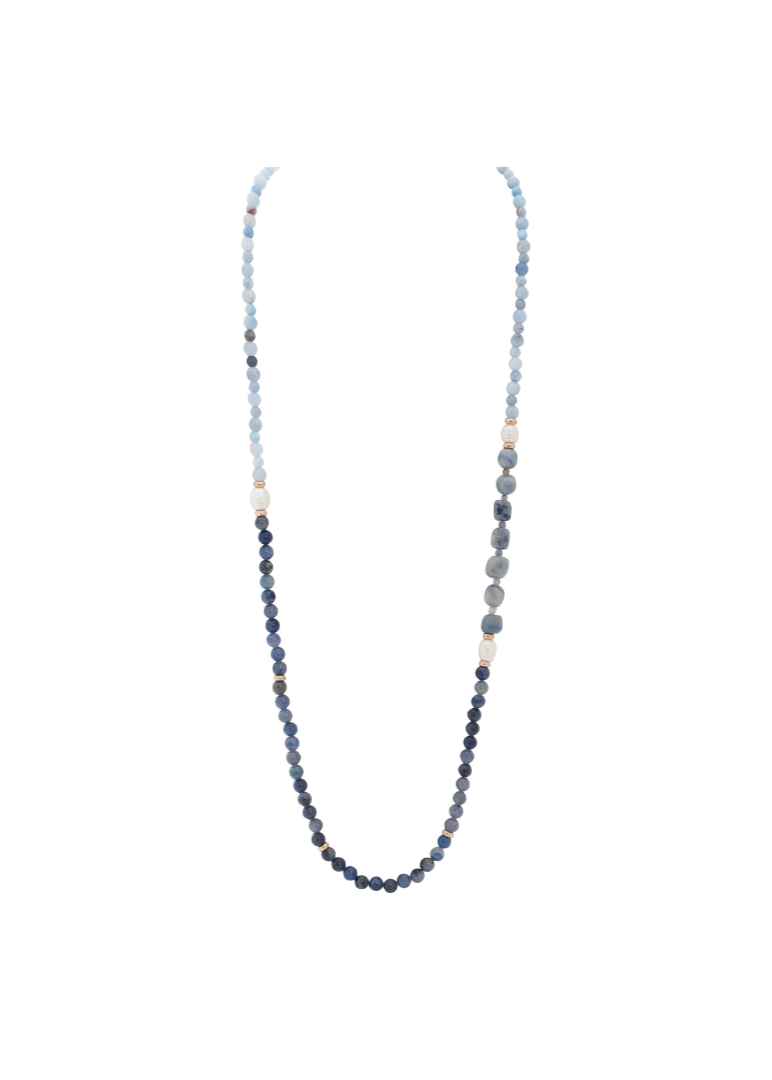 Merx - Blue Mix 2-in-1 Long Necklace