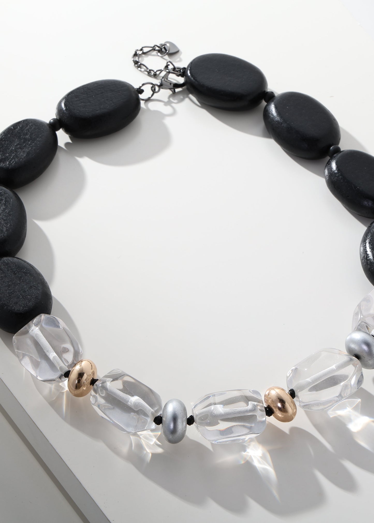 Merx - Mixed Bead & Resin Statement Necklace