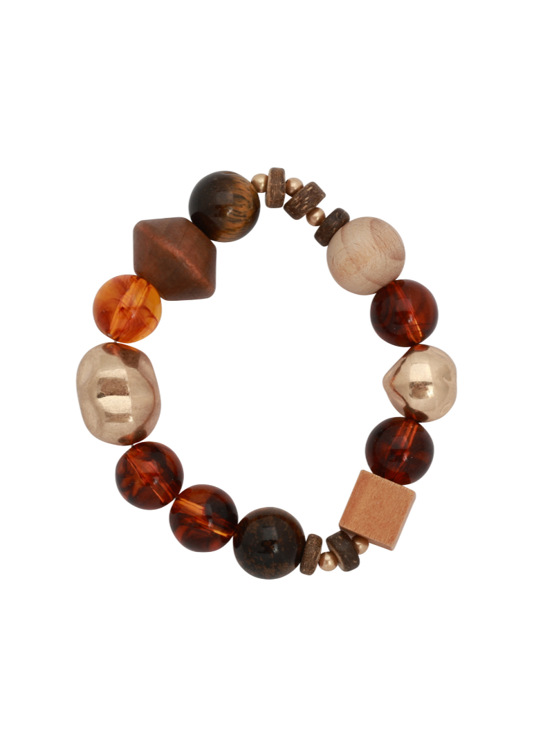 Merx - Amber Mix Stretch Bracelet