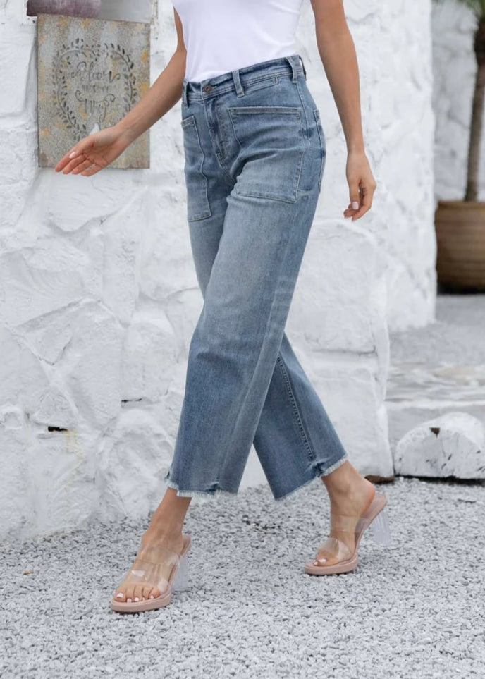 Orange - Bamboo Denim Pants - SALE