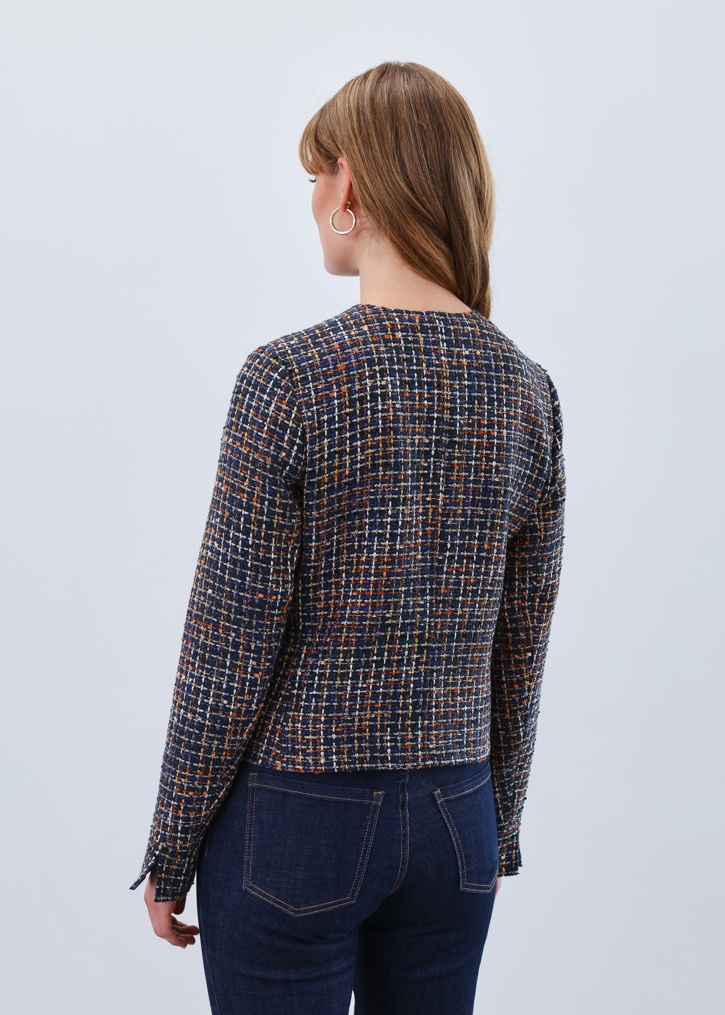 French Dressing Jeans - Colarless Tweed Jacket - SALE