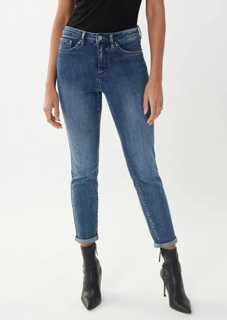 Joseph Ribkoff - Cropped Jeans With Rolled Hem