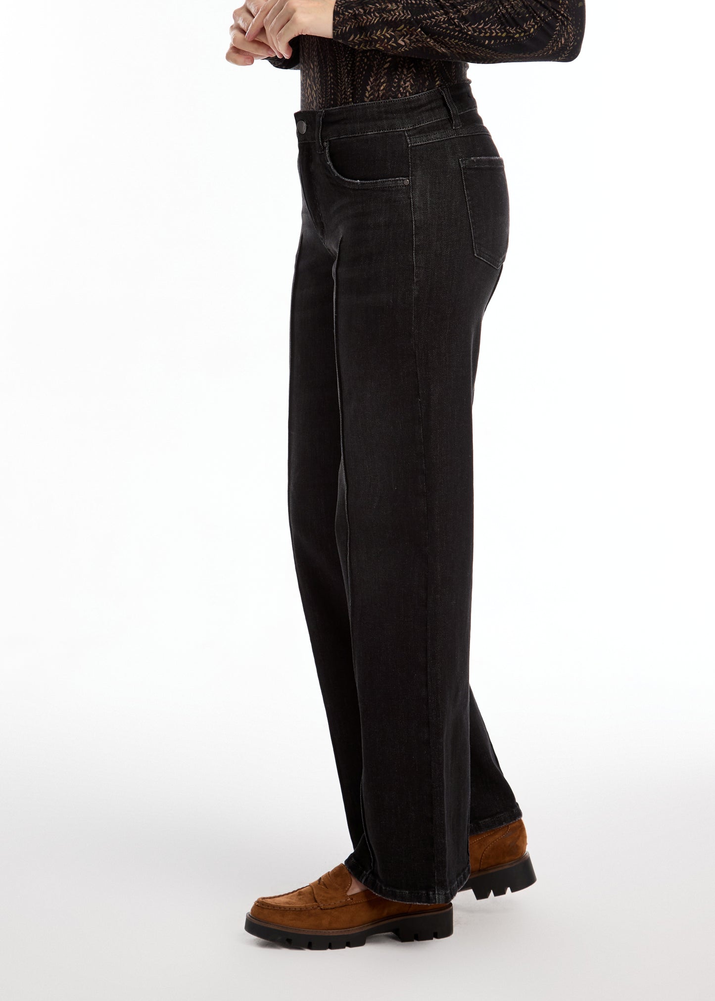 French Dressing Jeans - Olivia Pintuck Wide Leg Jean - SALE