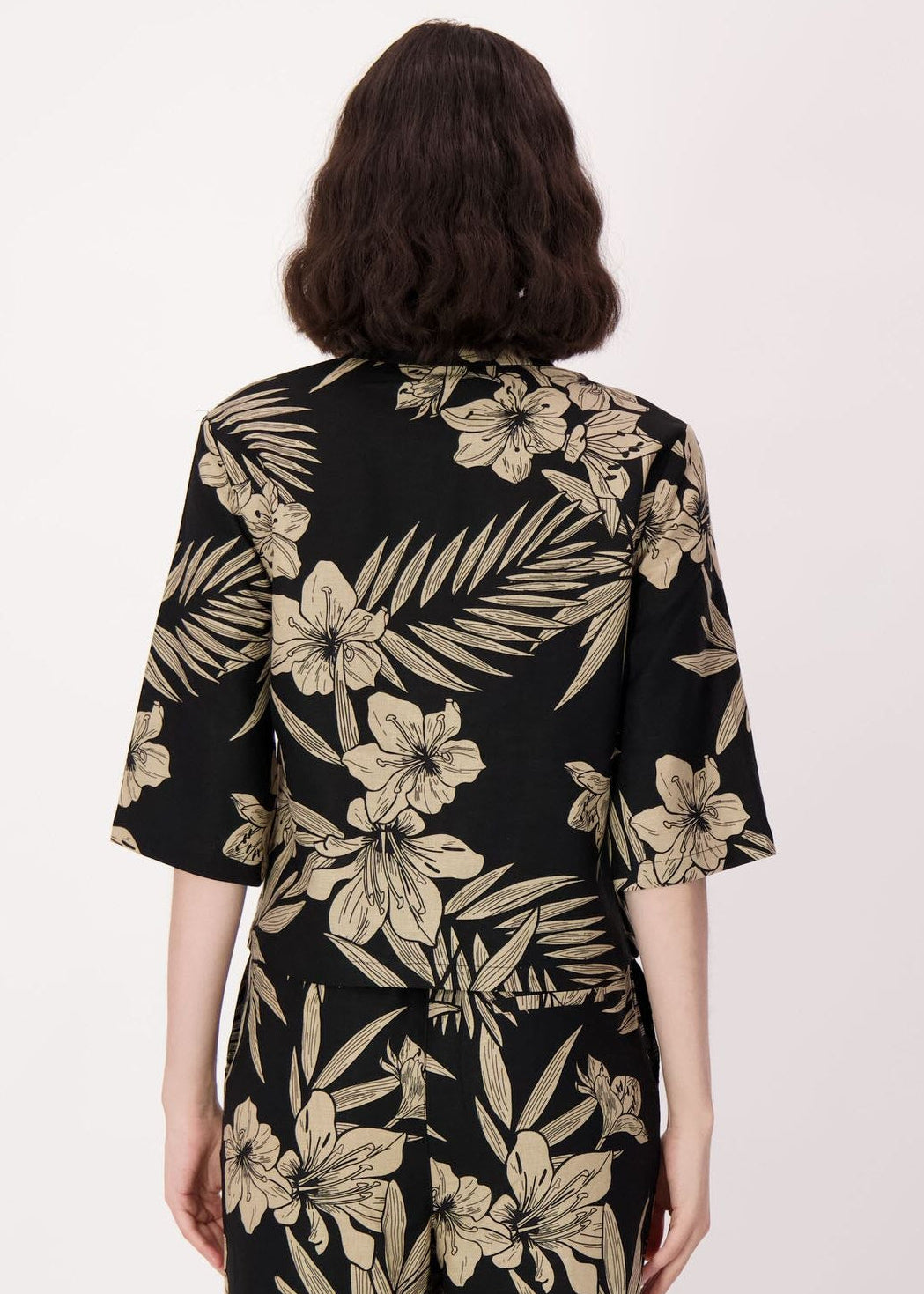 Spanner - Natural Floral Linen-Blend Shirt - SALE
