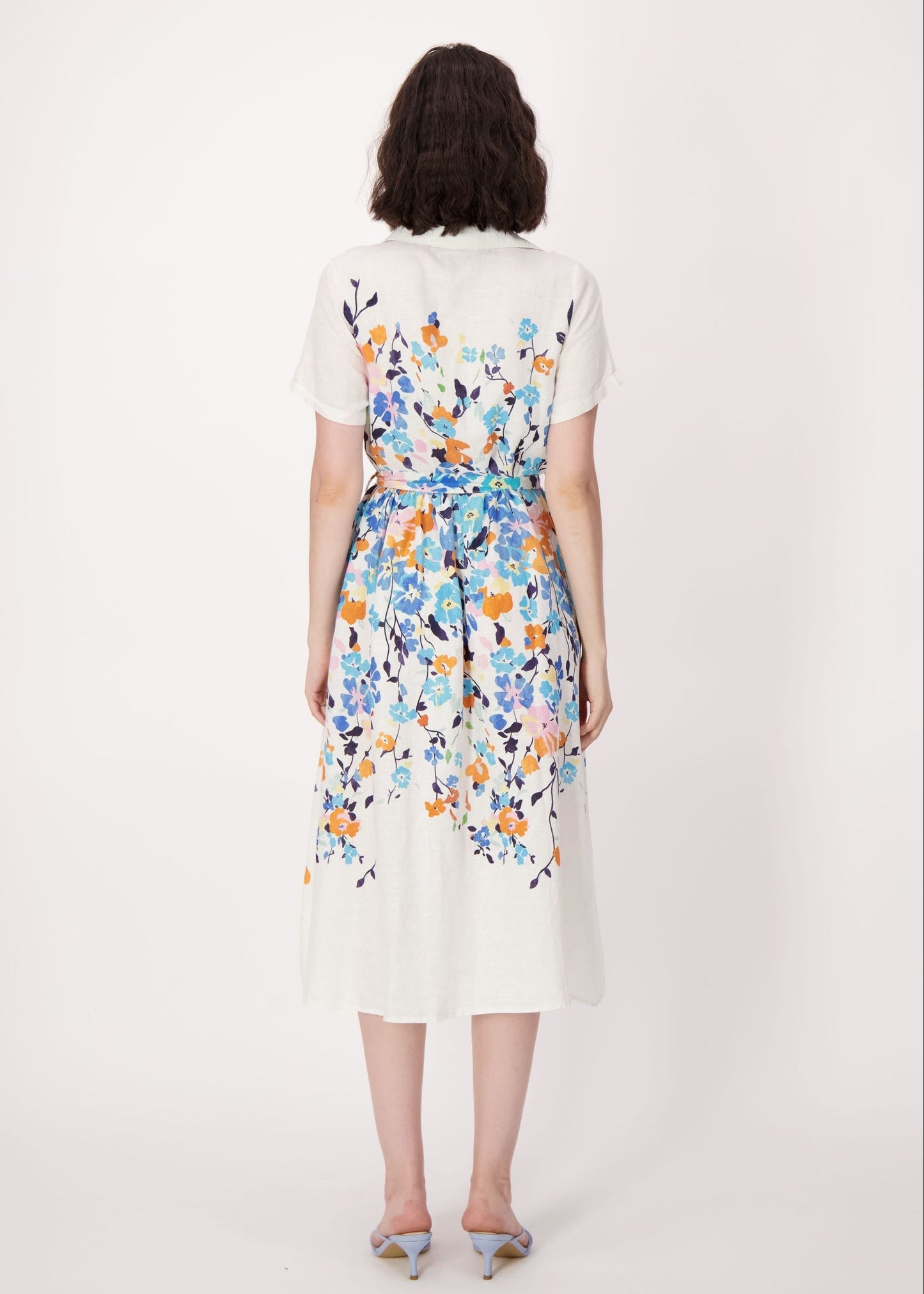 Spanner - Climbing Floral Linen-Blend Dress - SALE
