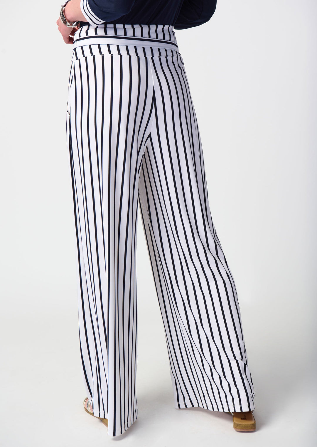 Joseph Ribkoff - Striped Silky Knit Wide-Leg Pant