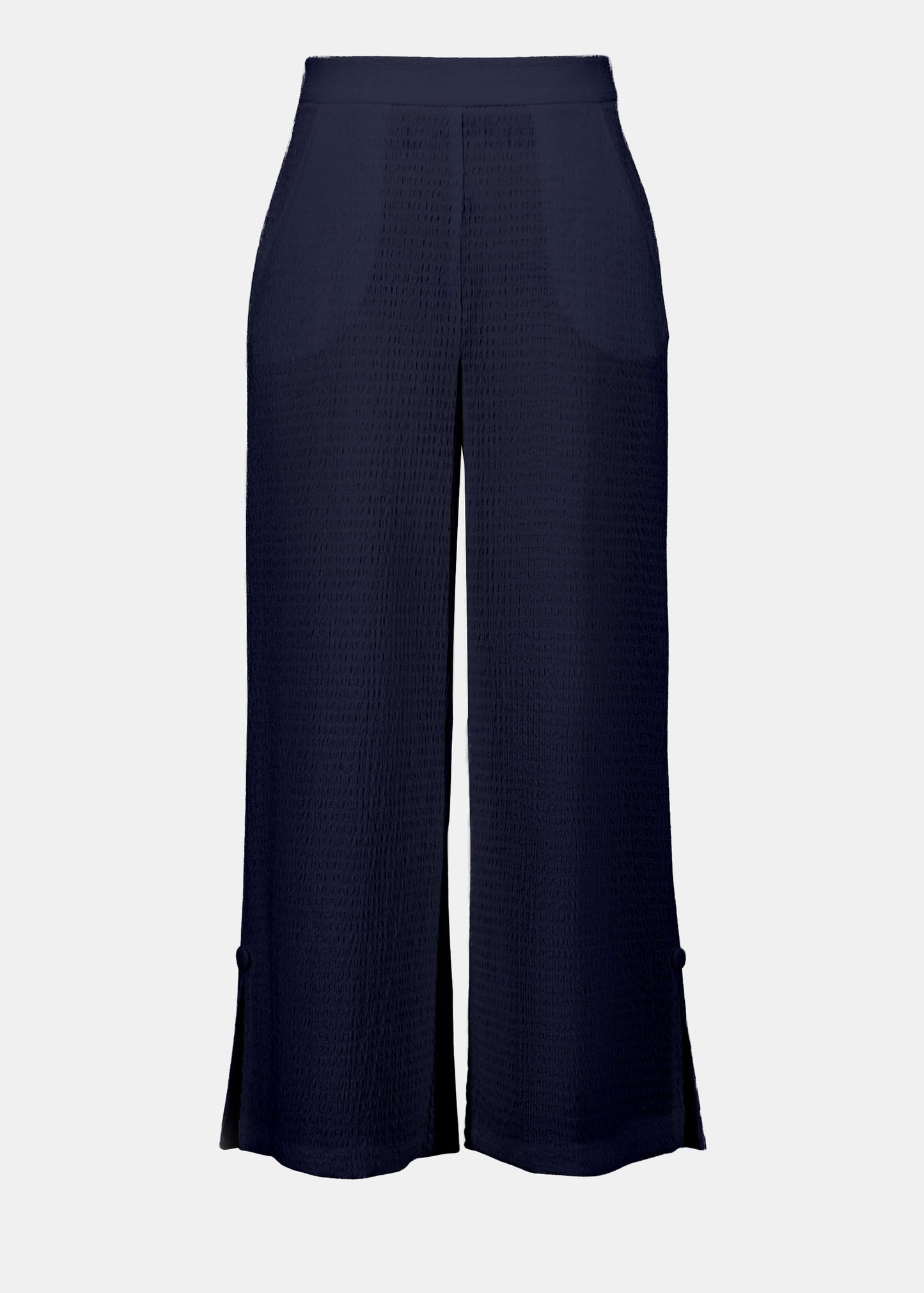 Joseph Ribkoff - Textured Knit Pull-on Culotte Pants