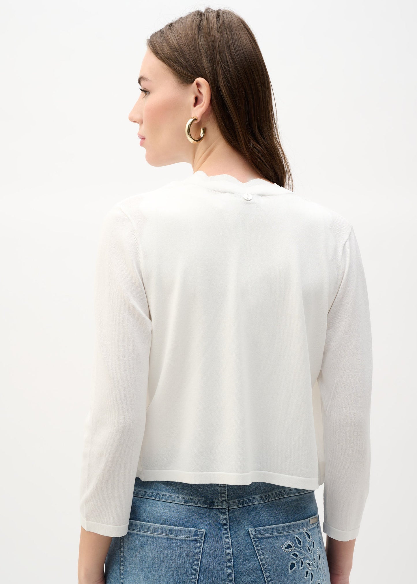 Joseph Ribkoff - Viscose Sweater Knit Fitted Bolero Cardigan