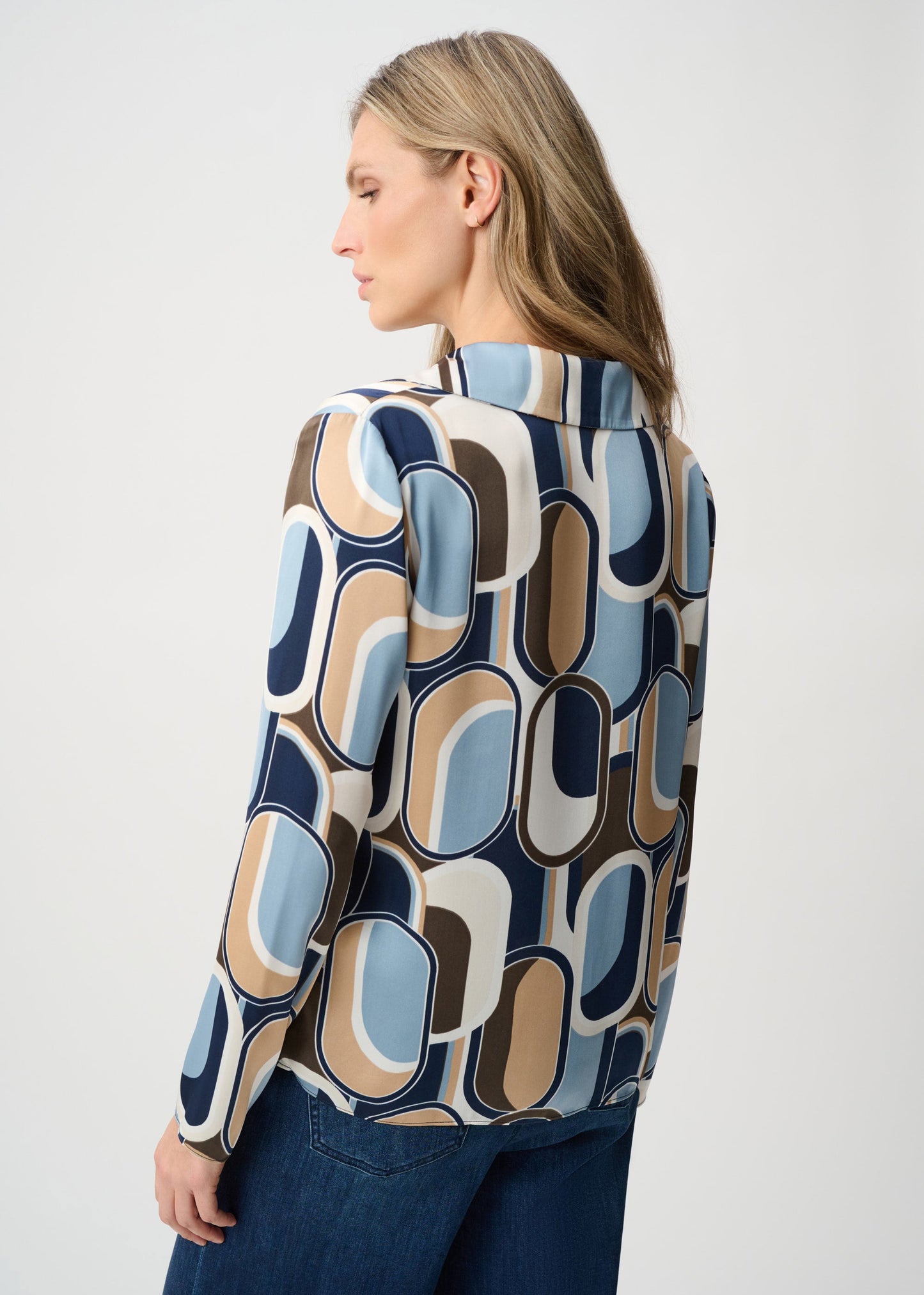 Joseph Ribkoff - Recycled Satin Geometric Top
