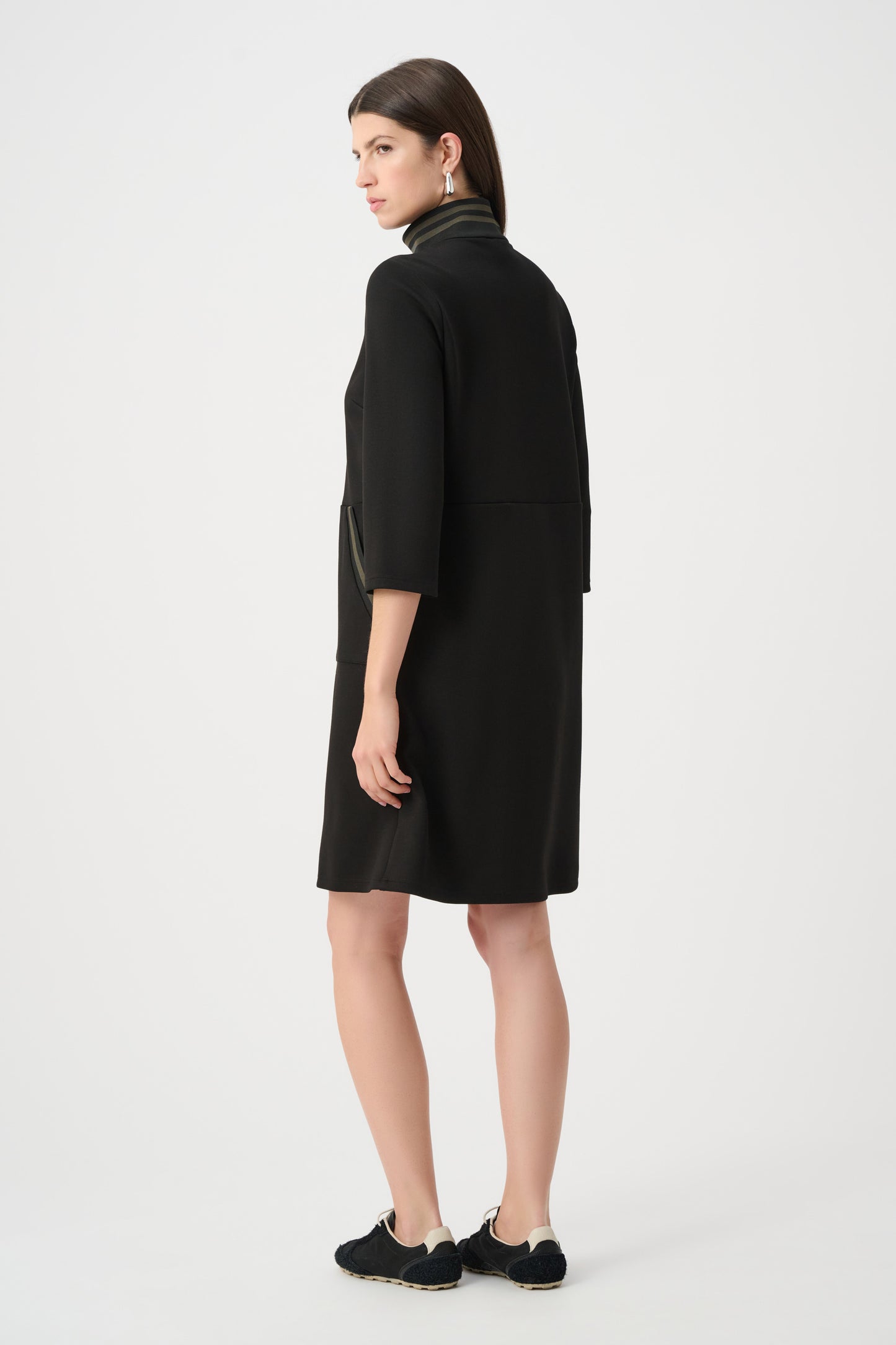 Joseph Ribkoff - Scuba Jersey Funnel-Neck Straight Dress