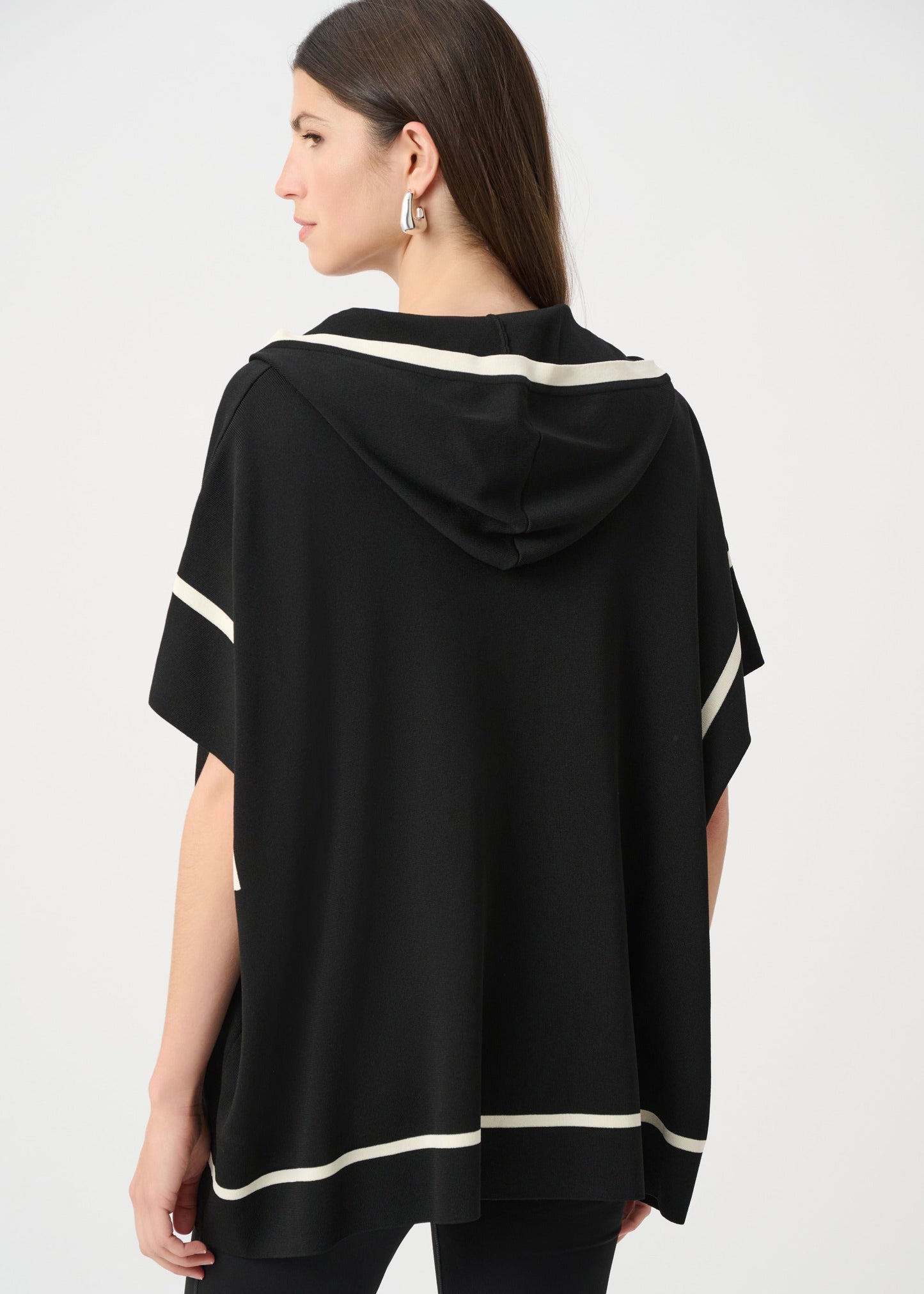 Joseph Ribkoff - Dry Viscose Hooded Boxy Jacket