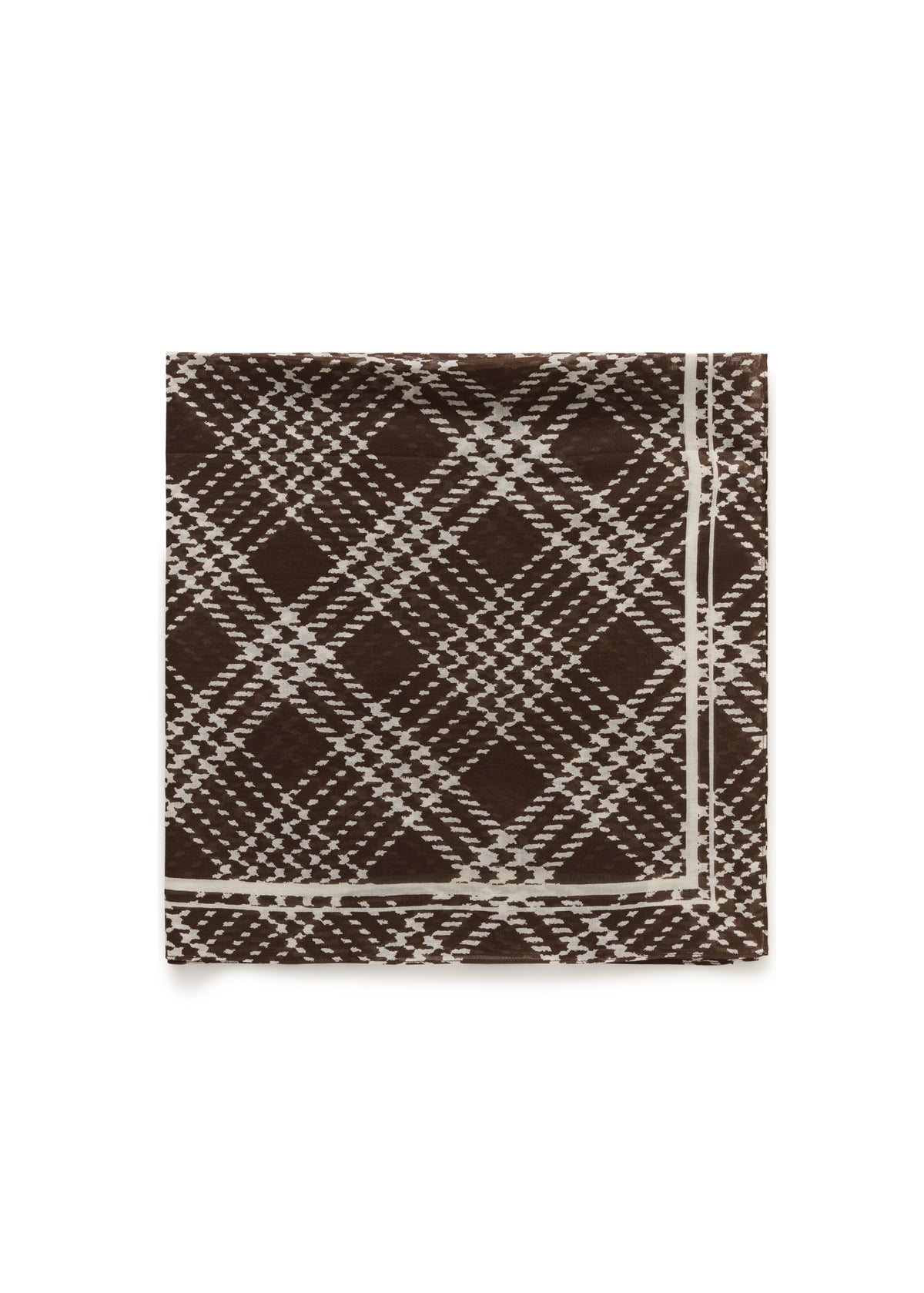 BROWN CHECK PRINT