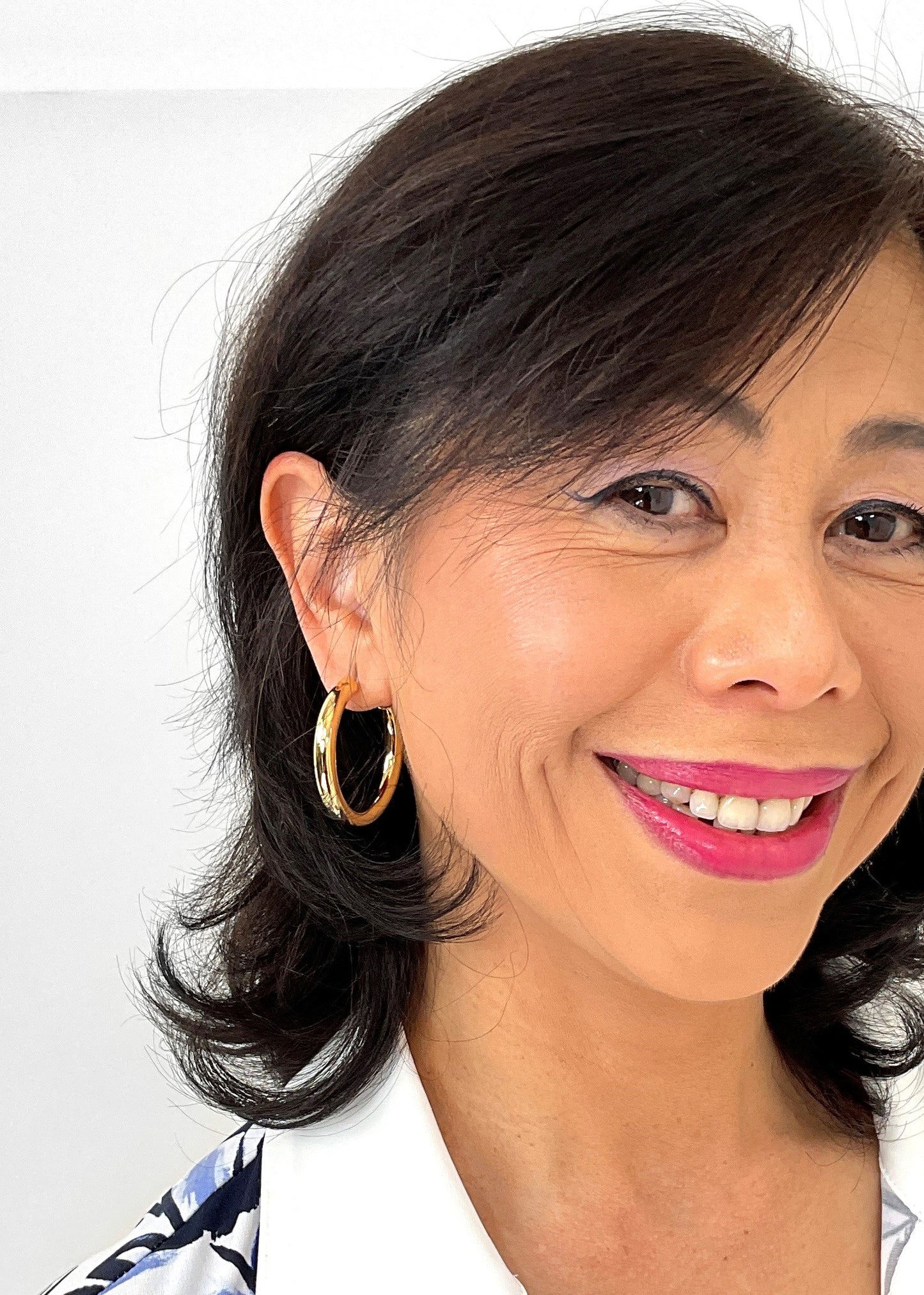 Merx - Gold Hoop Earrings 40mm