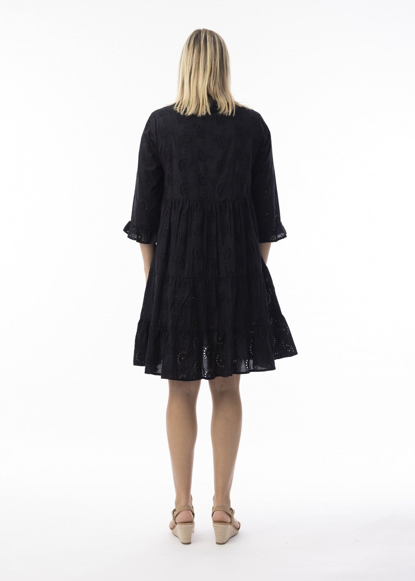 Orientique - Broderie Essentials Dress Frill Hem and Sleeves