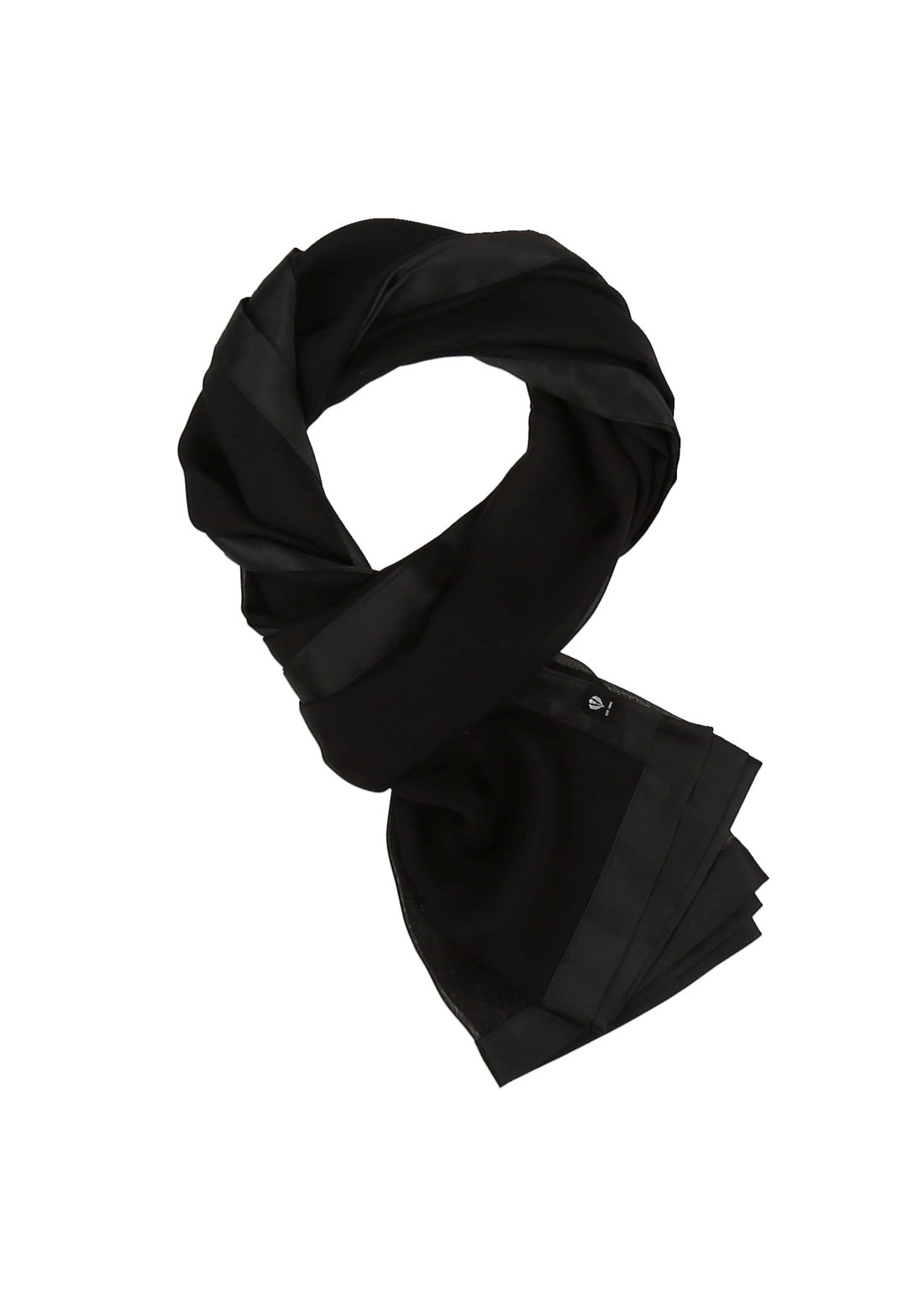 V Fraas - Satin Trim Solid Wrap Scarf - SALE