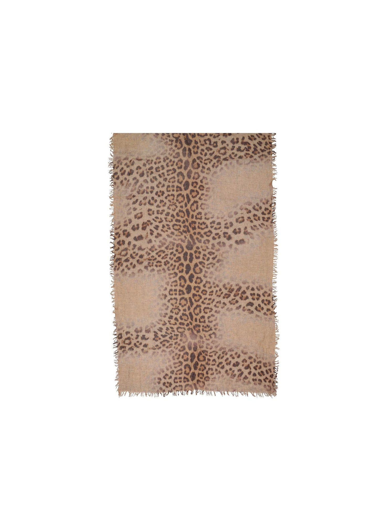 V Fraas - Pure Wool Stole With Animal Print