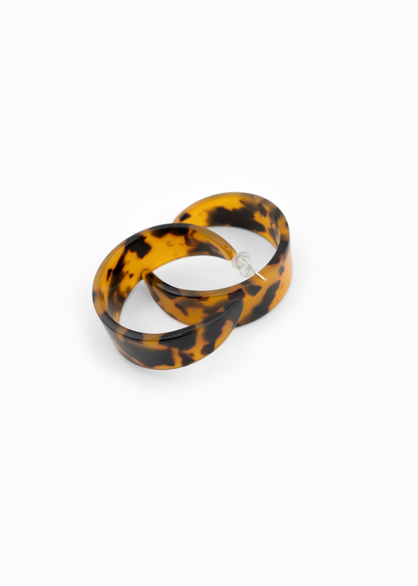 Tortoise Hoop Earrings