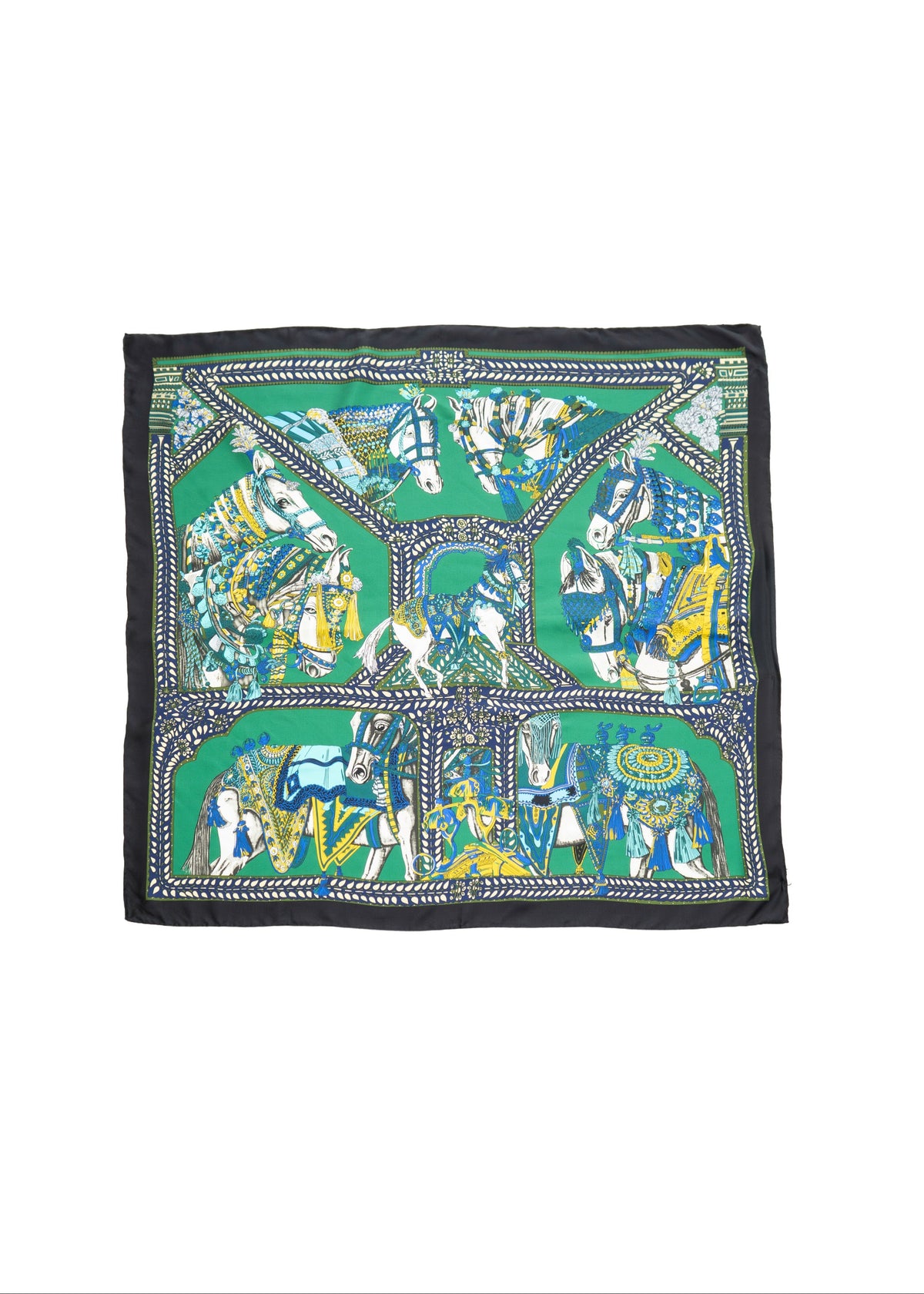 Maximalist Equestrian Silk Scarf