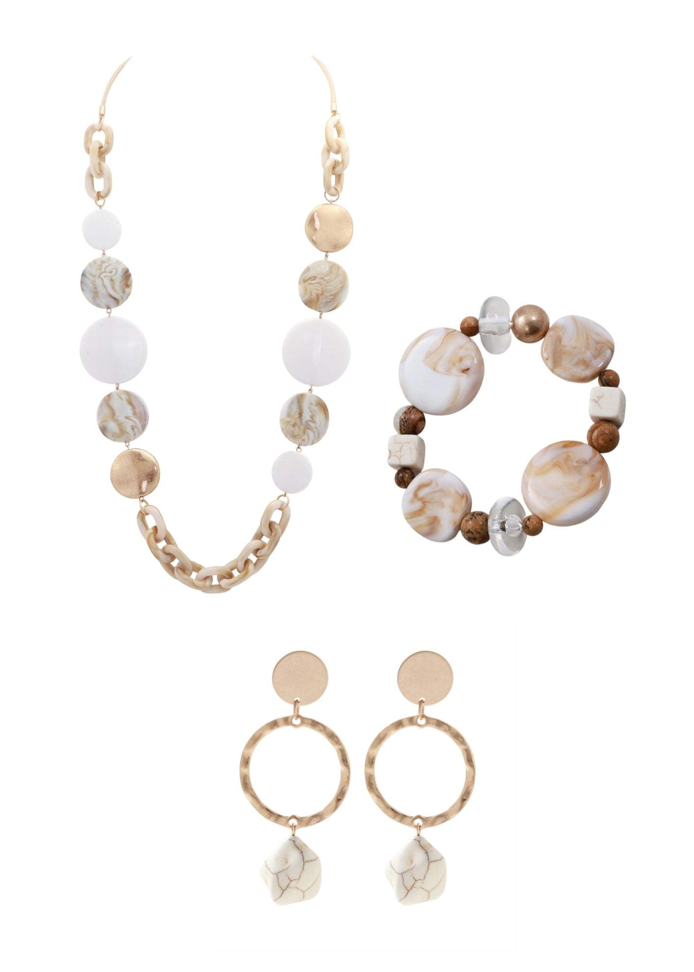 Merx - Marbled Beaded Bracelet