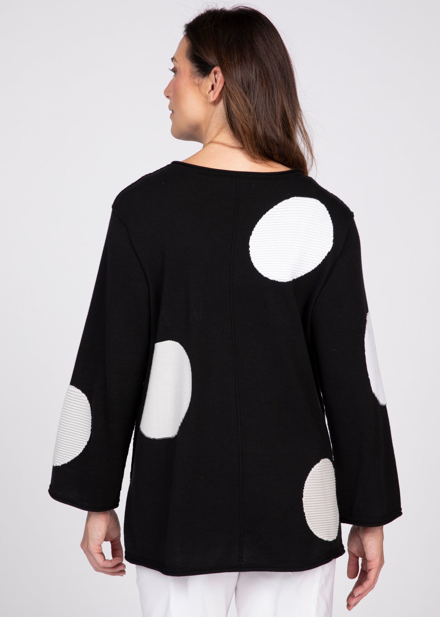 Olivia - Mixed Dot V Neck