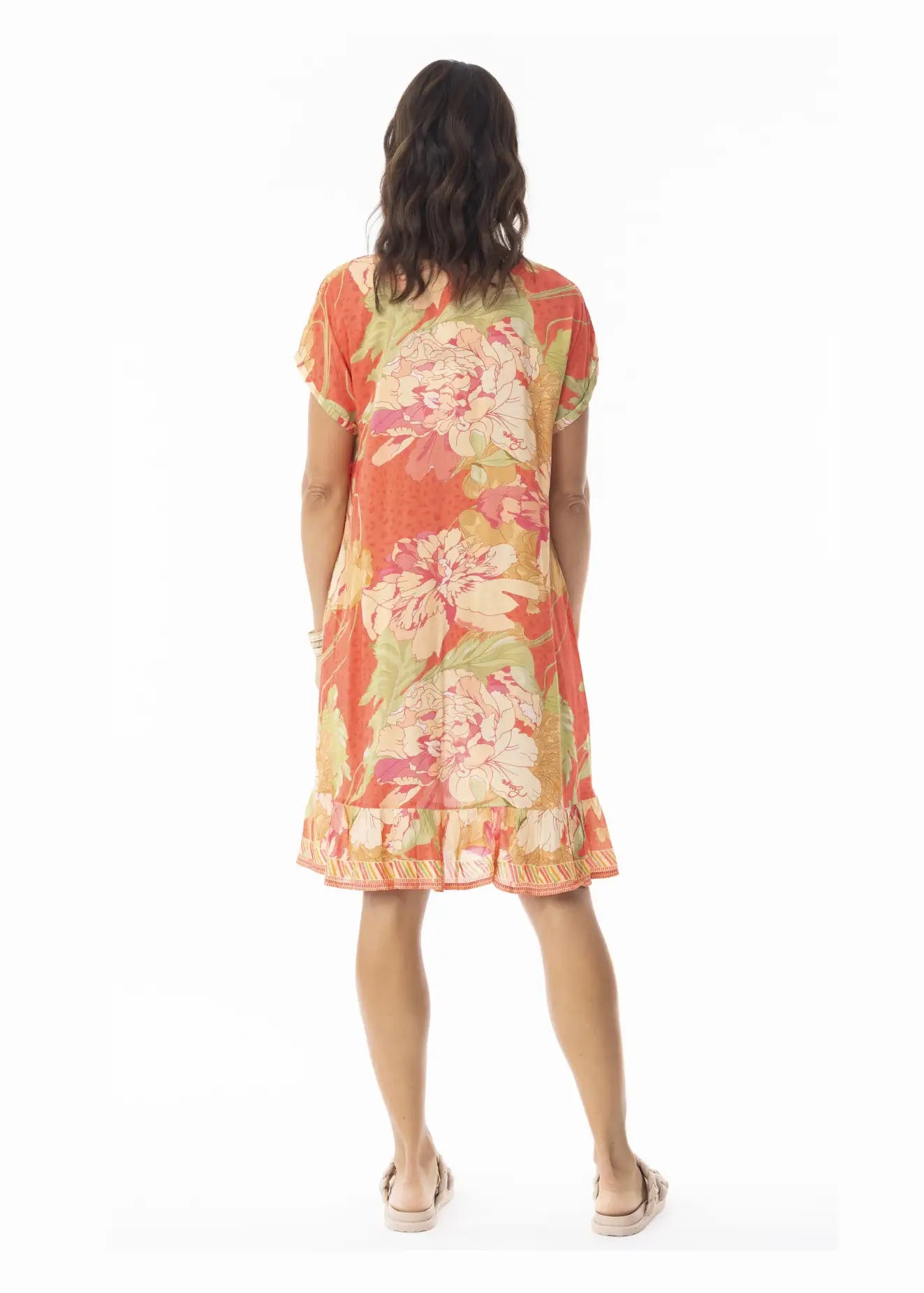 Escape by Orientique - Rosa Floral Print Drees
