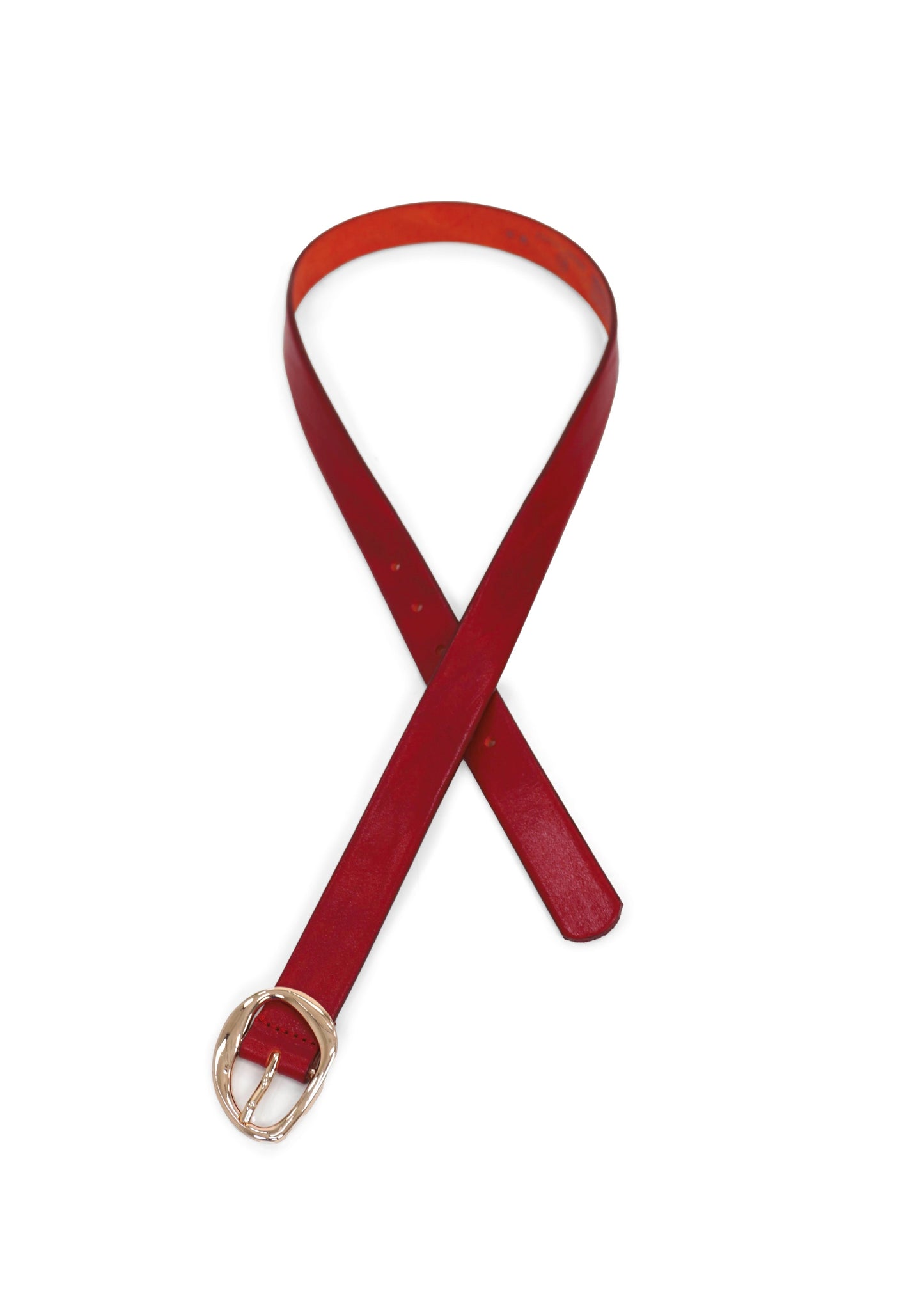 Landes - Gold Buckle Leather Belt