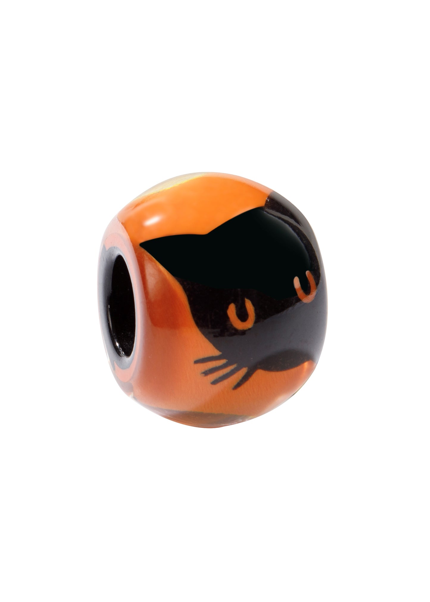 Zsiska - Orange Cat Round Bead