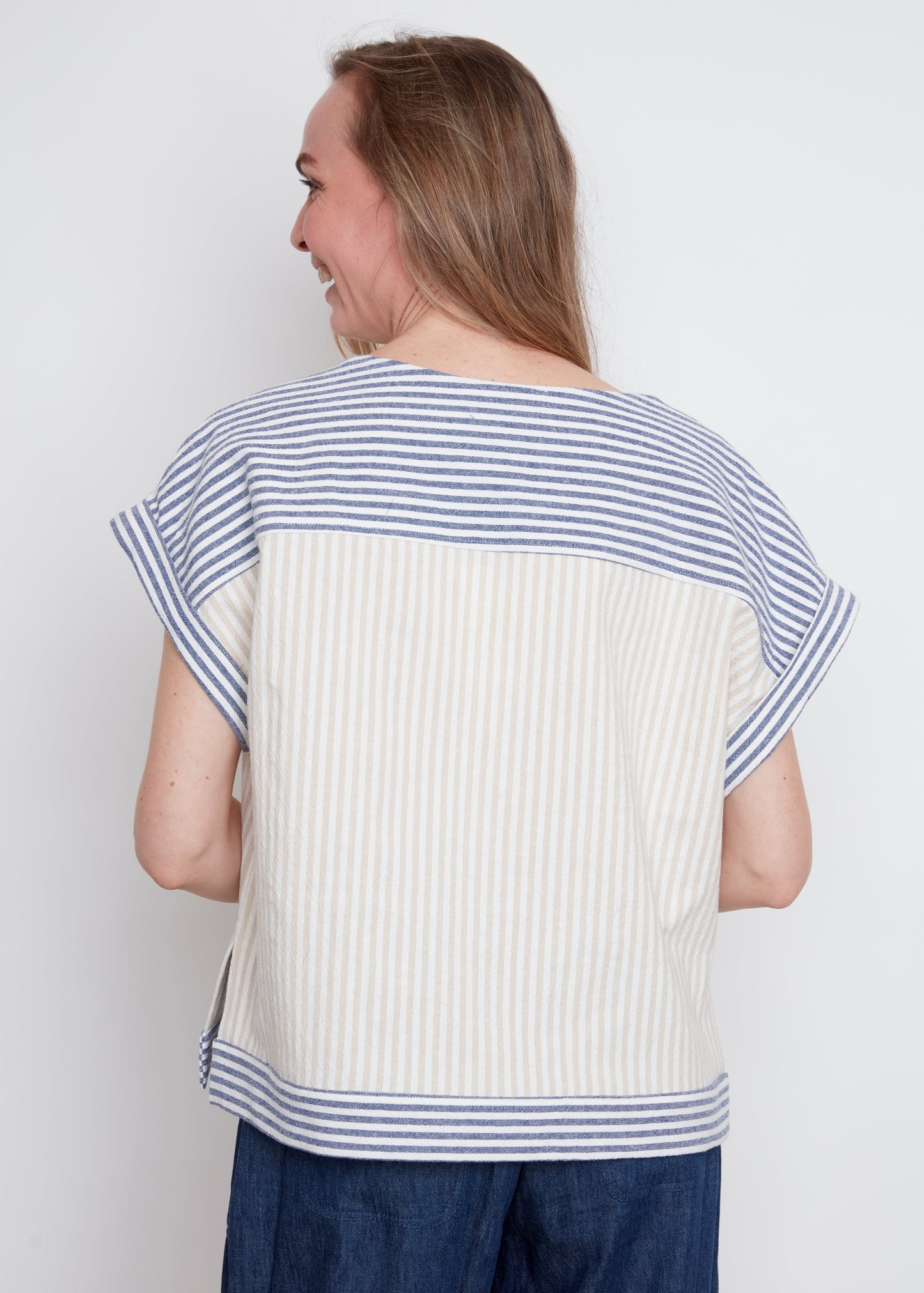 Julei - Celeste Short Sleeve Striped Top
