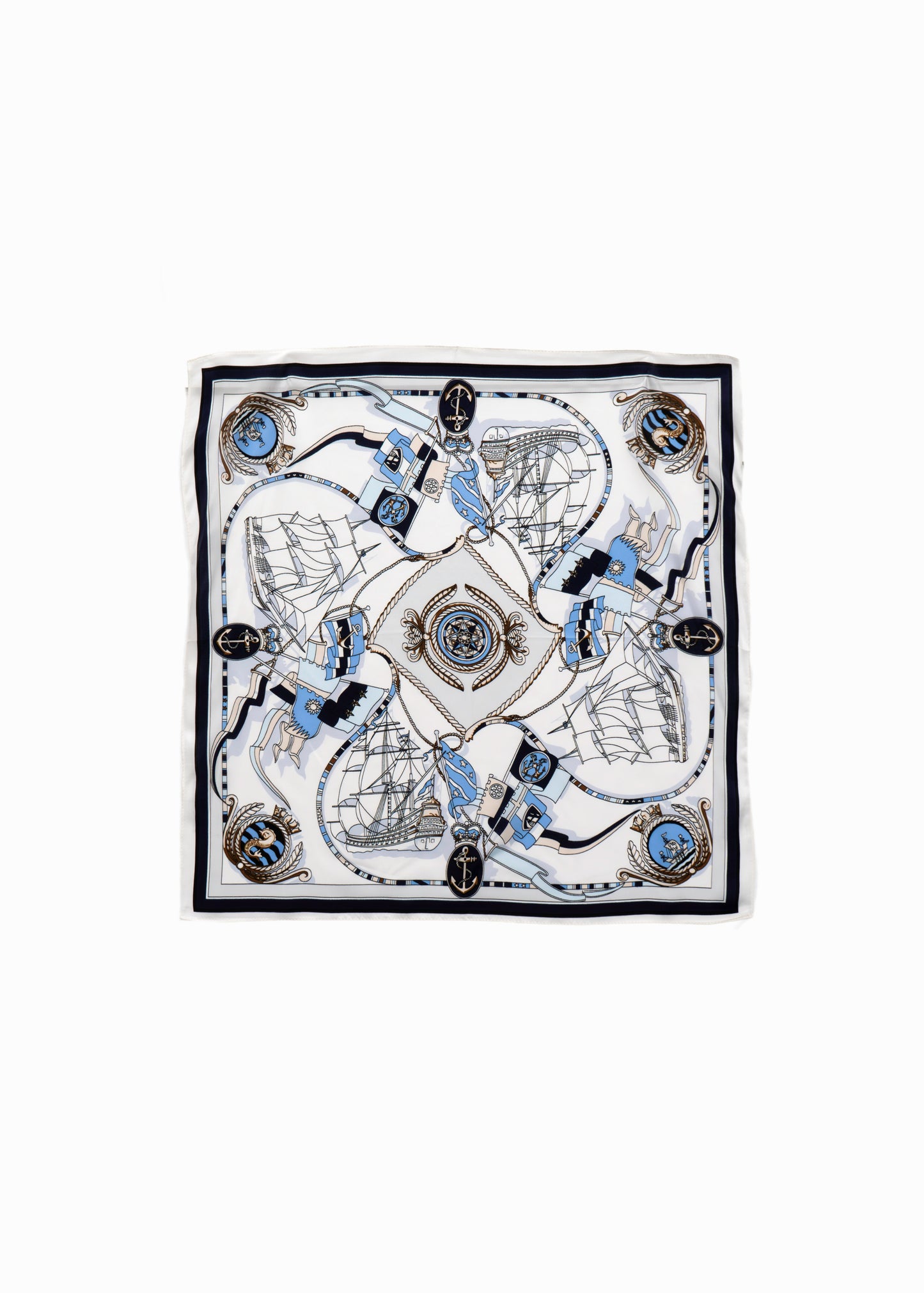 Nautical Voyage Silk Neckerchief