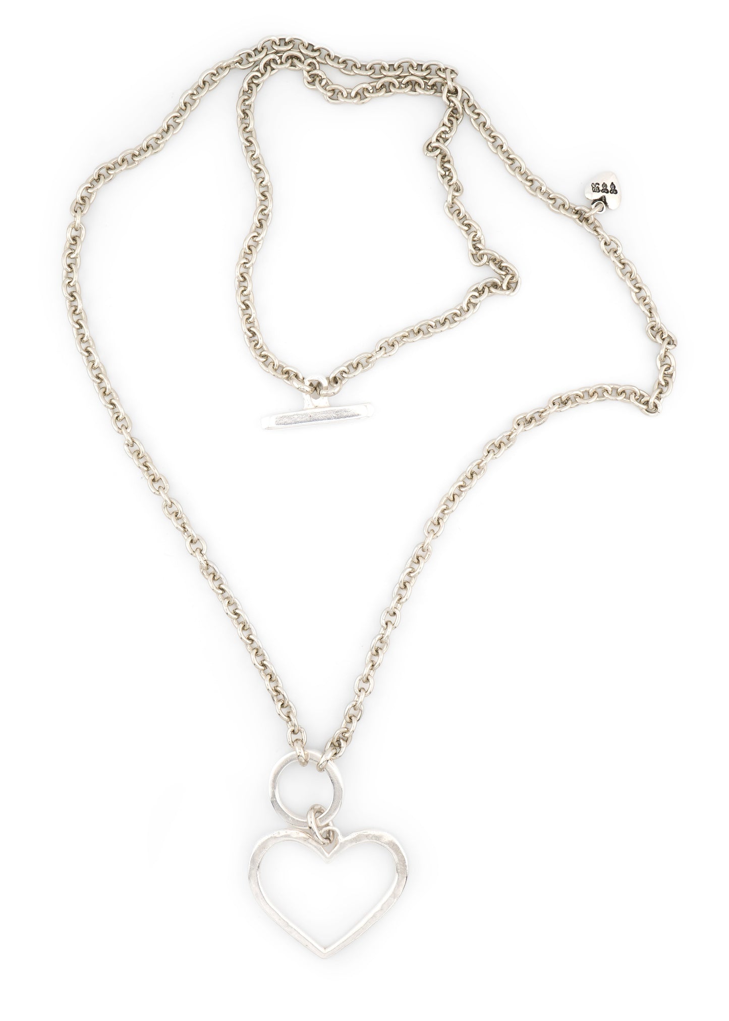 CCB - Silver Heart Toggle Necklace