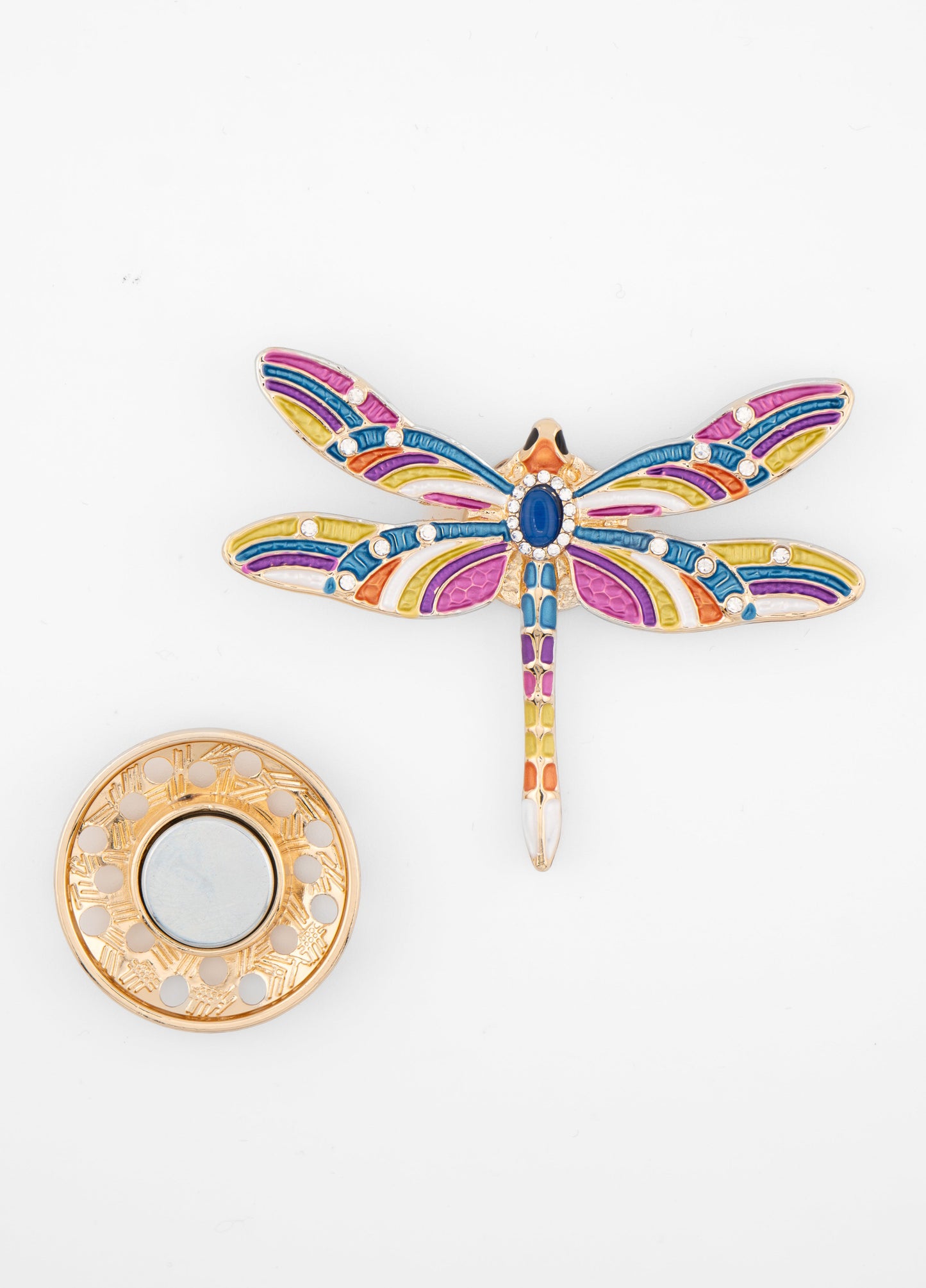 Mosaic Dragonfly Brooch