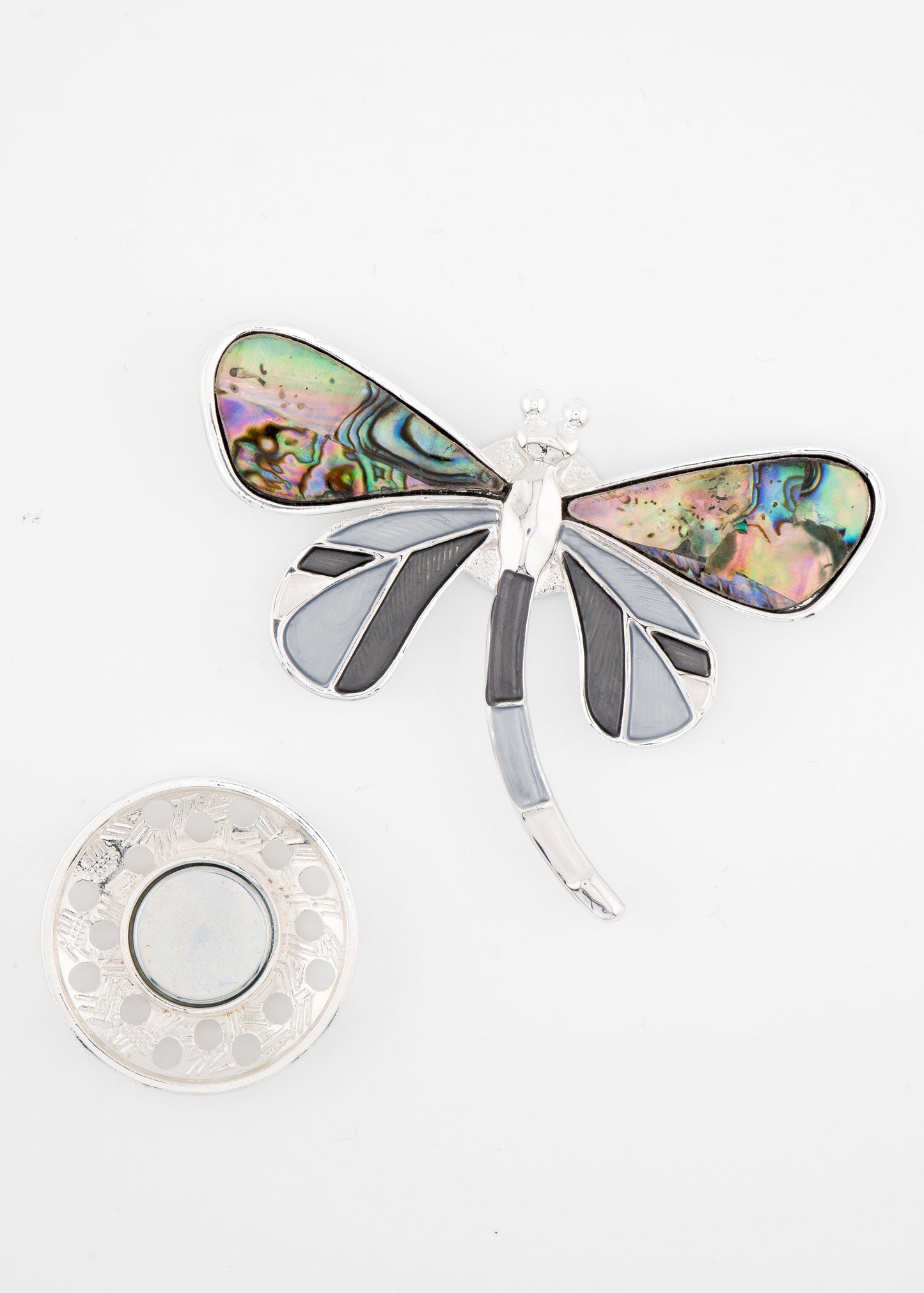 Abalone Dragonfly Brooch