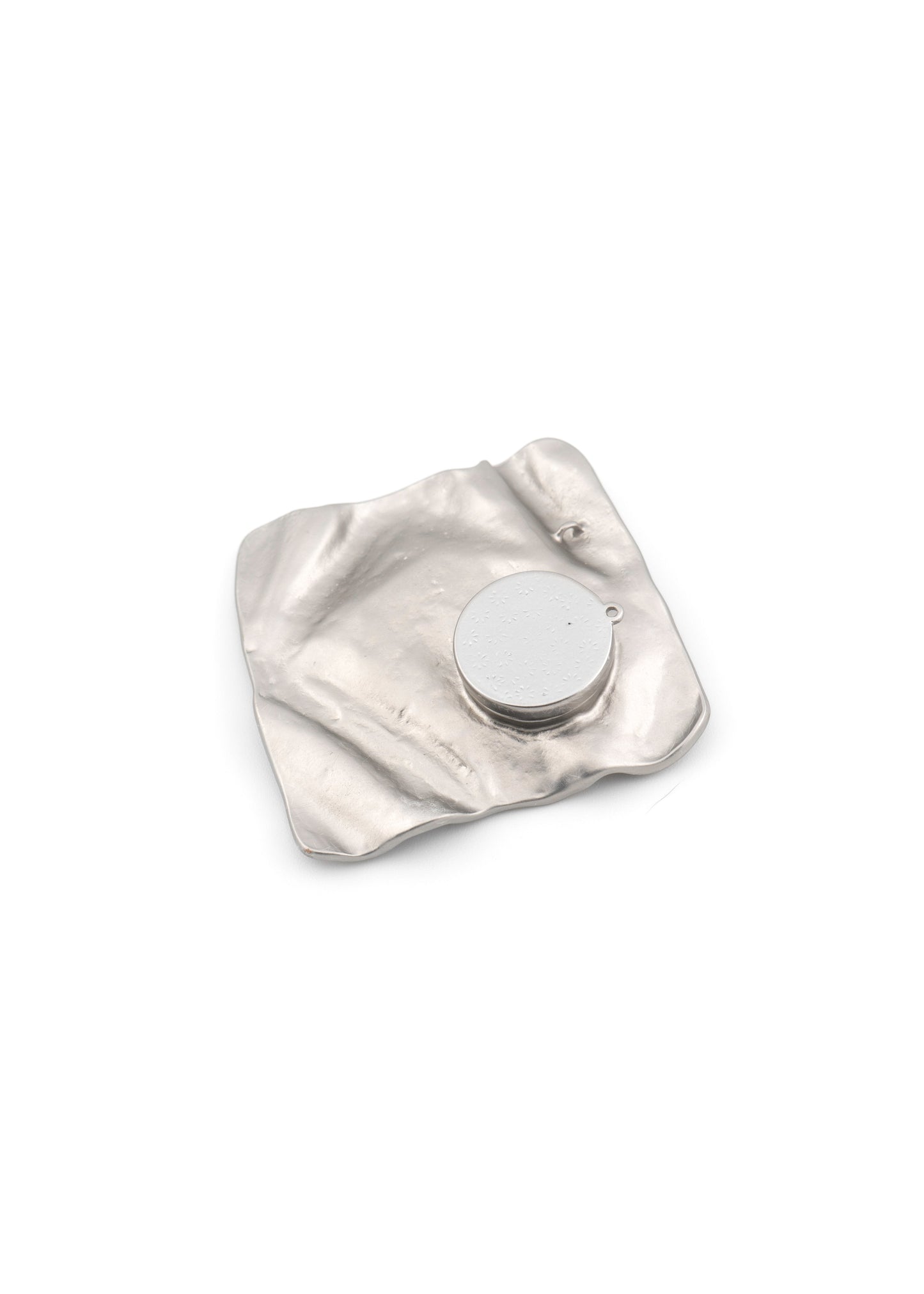 Merx - Square Textured Brooch