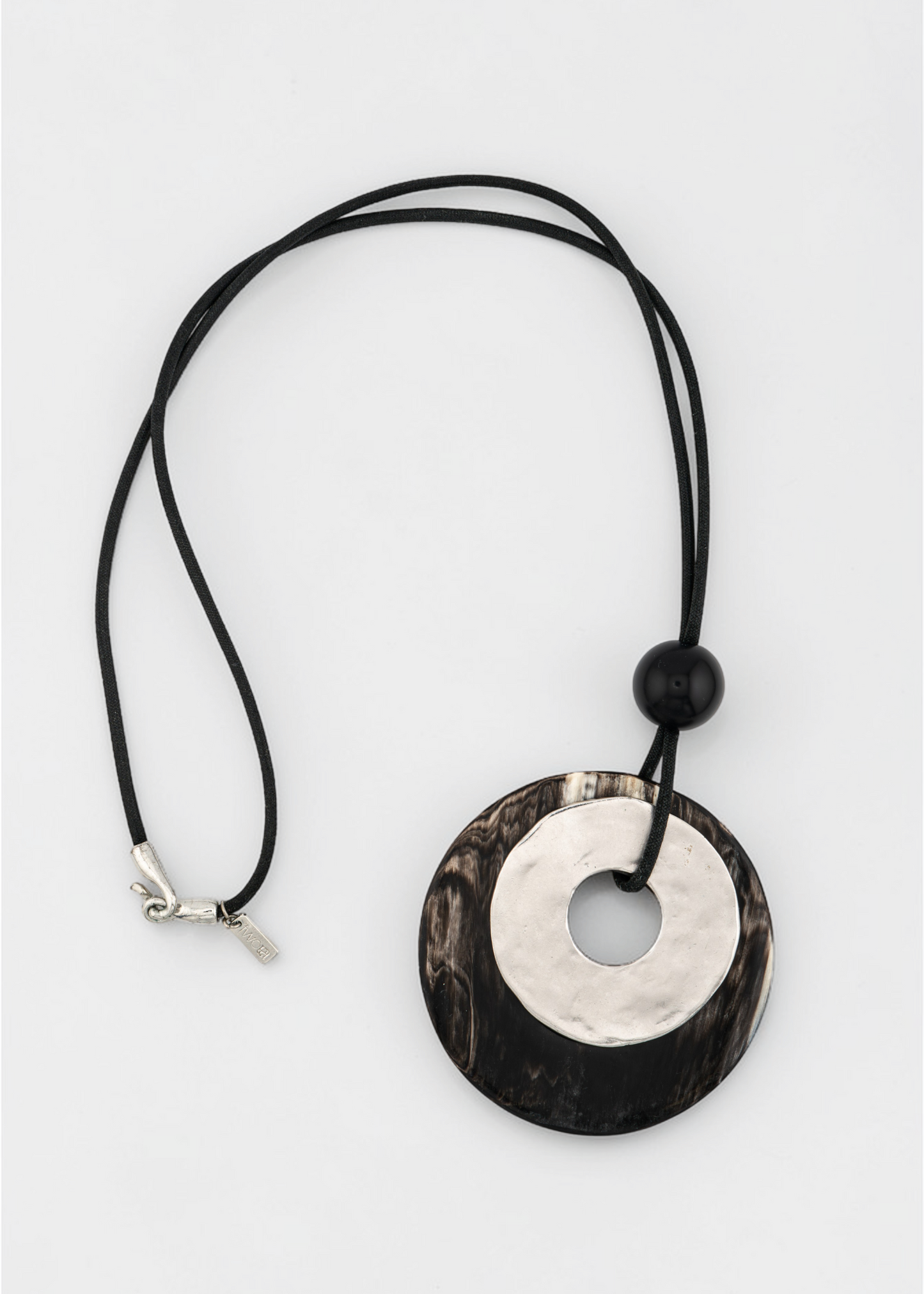 Pre-loved - Two A Double Circle Pendant Long Necklace