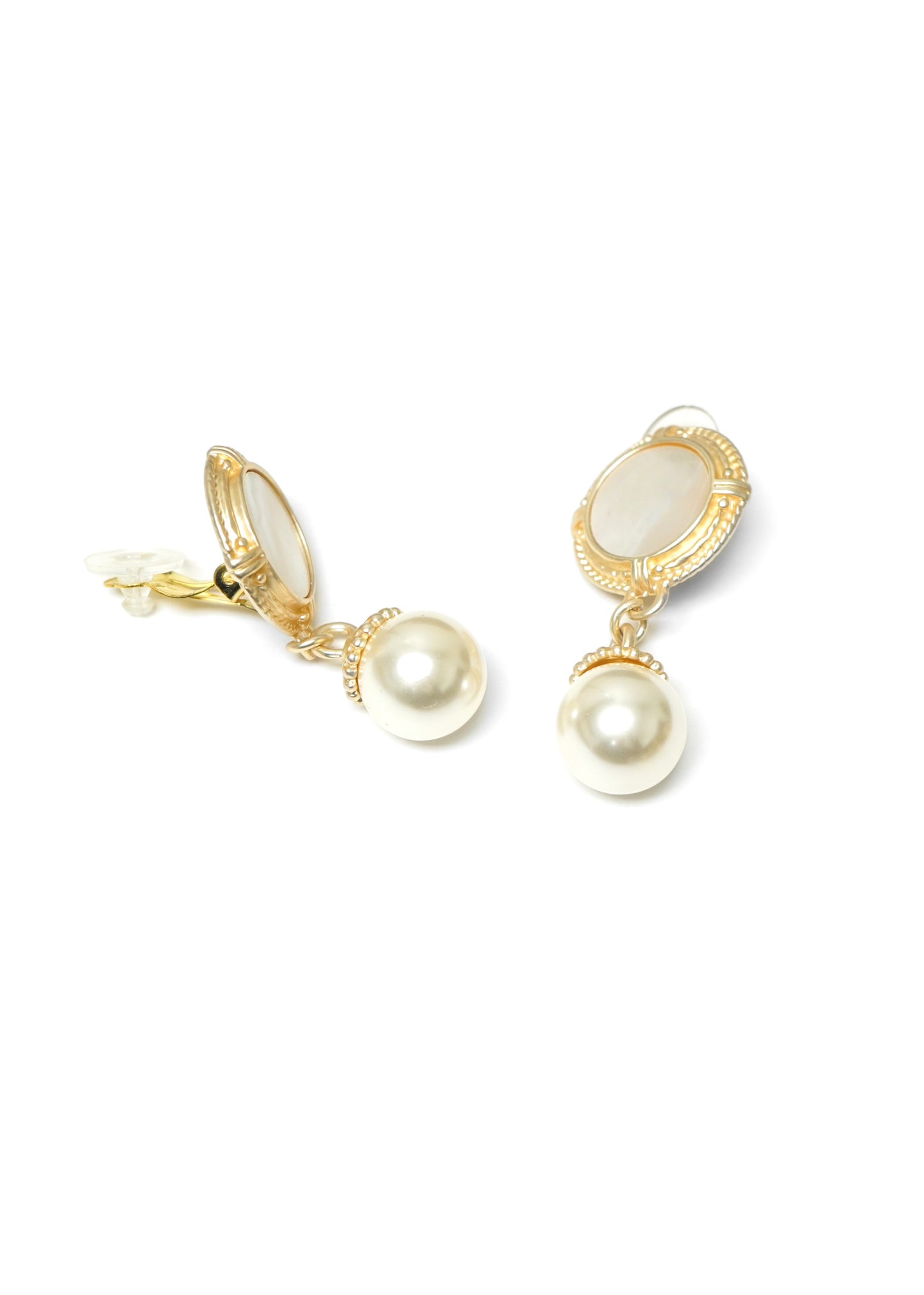 CCB - Mother of Pearl Clip on Earrings