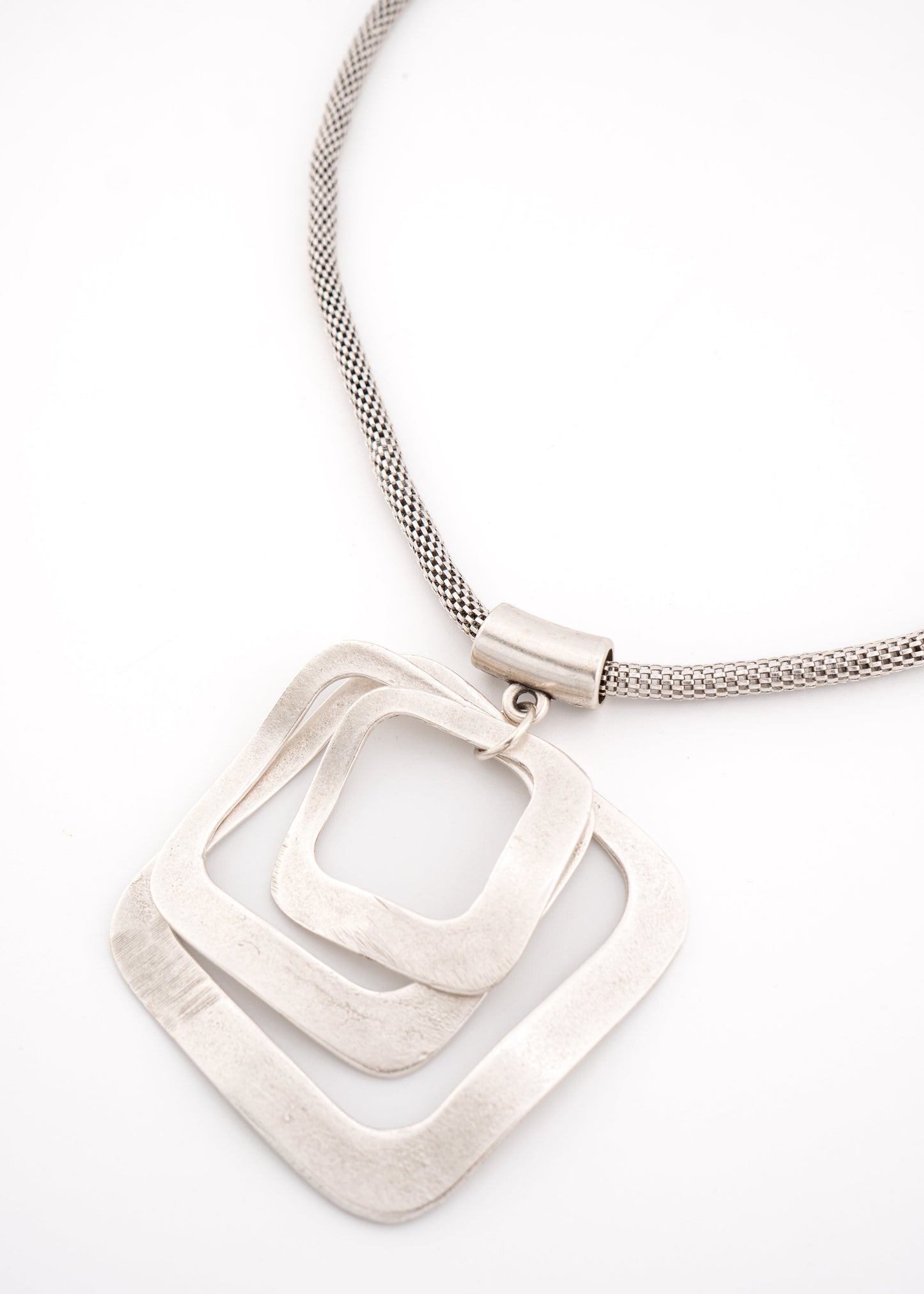 Seraglio - Diamond Shape Pendant Necklace Long