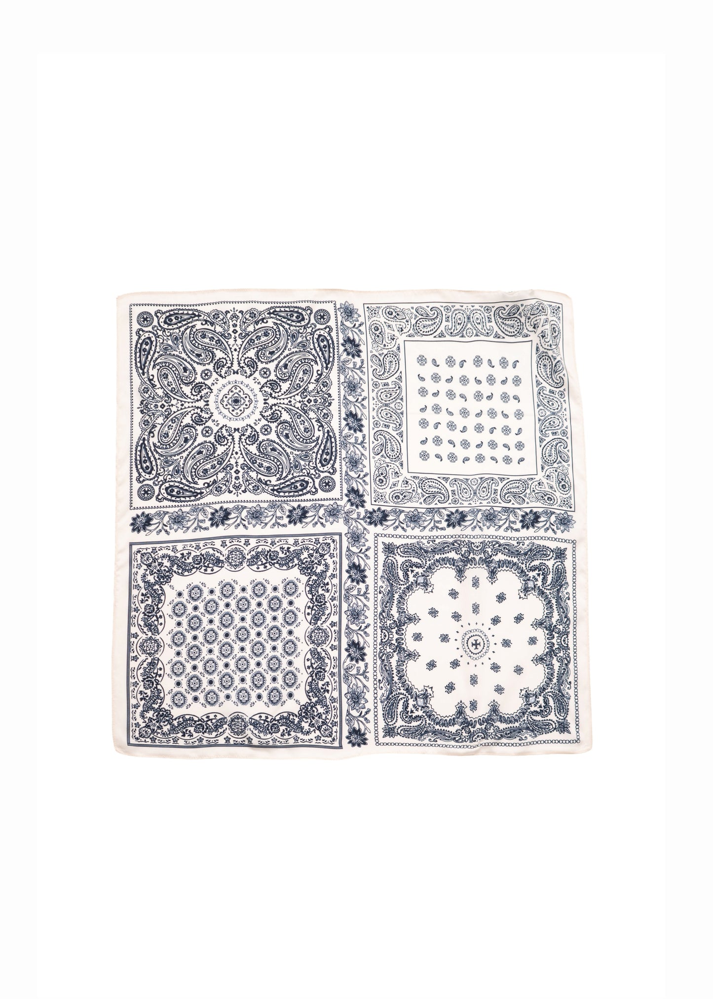 Bandana Patch Silk Scarf