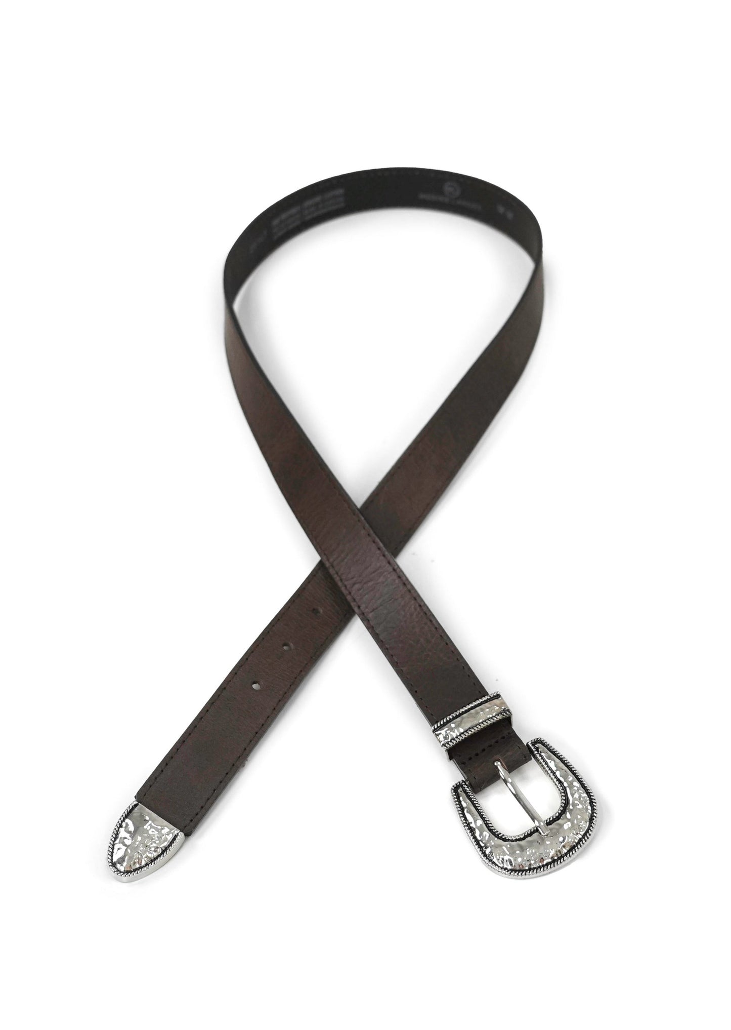 Landes - Cowboy Silver Buckle Belt