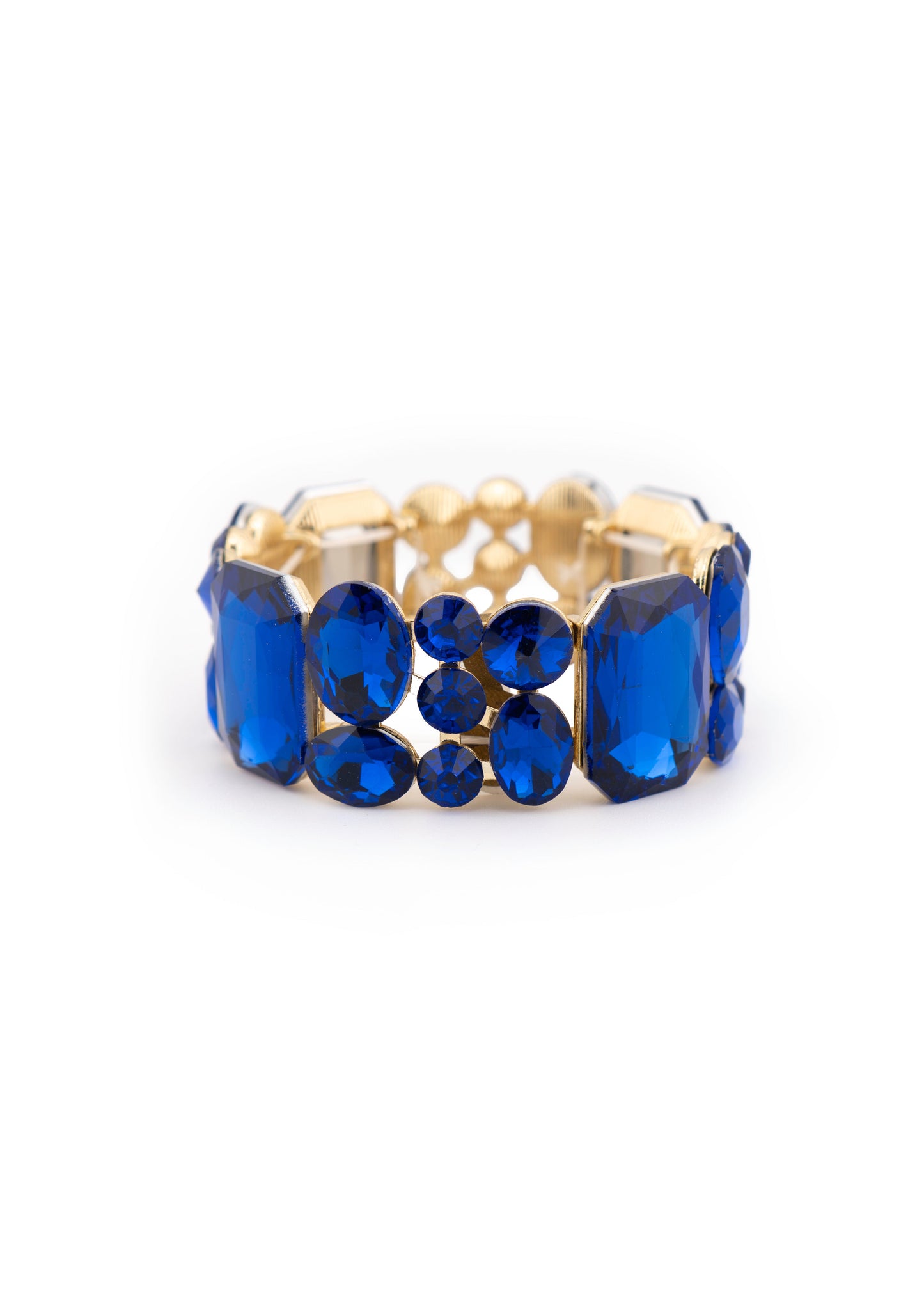Royal Blue Crystal Stretch Bracelet
