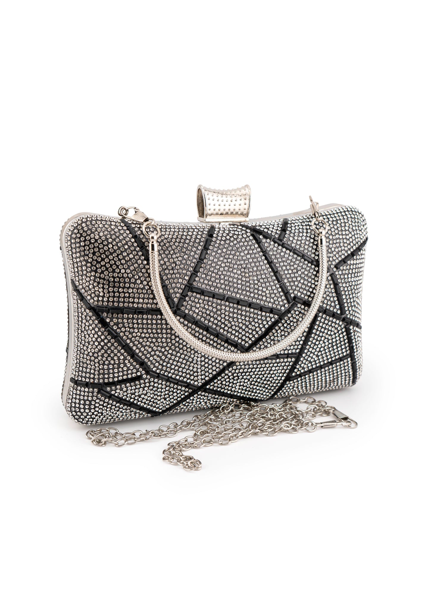 Geo Oval Crystal Bag
