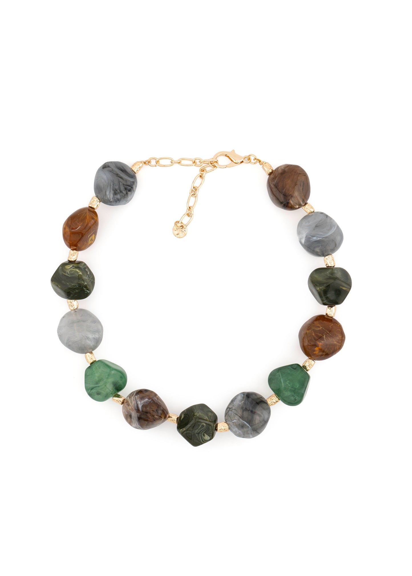 Green Pebble Necklace