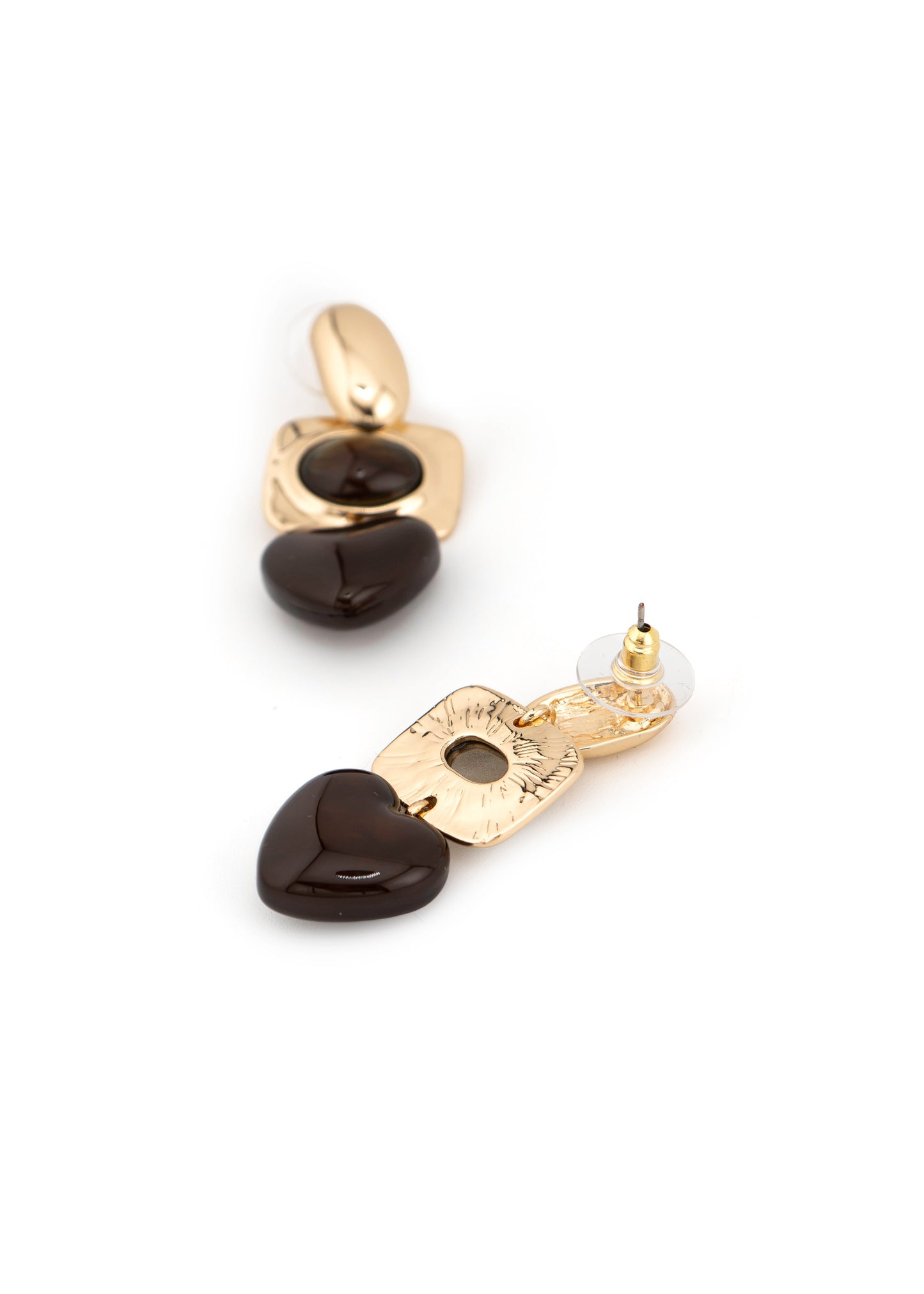 Drop Heart Earrings