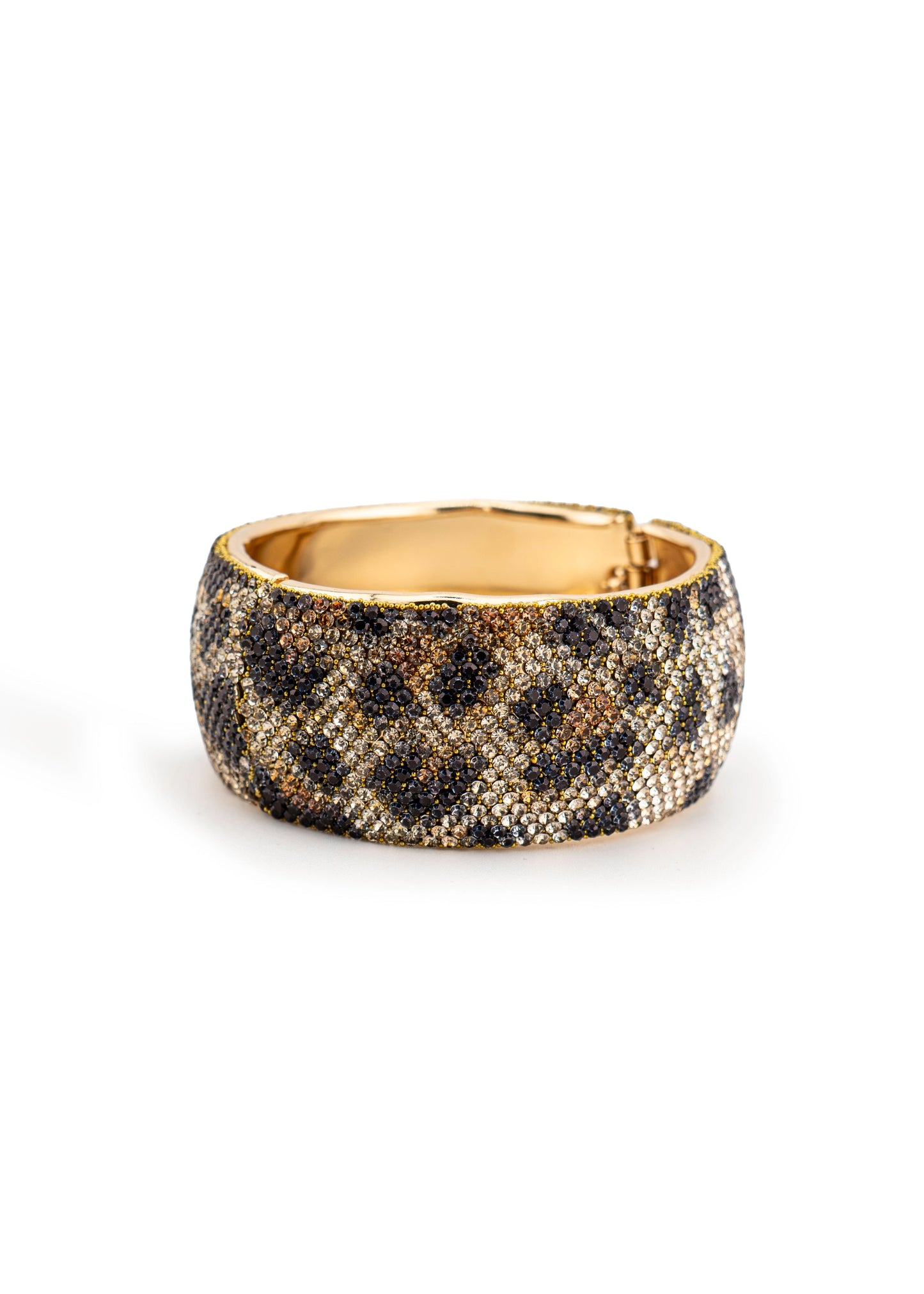 Leopard Crystal Cuff Bracelet