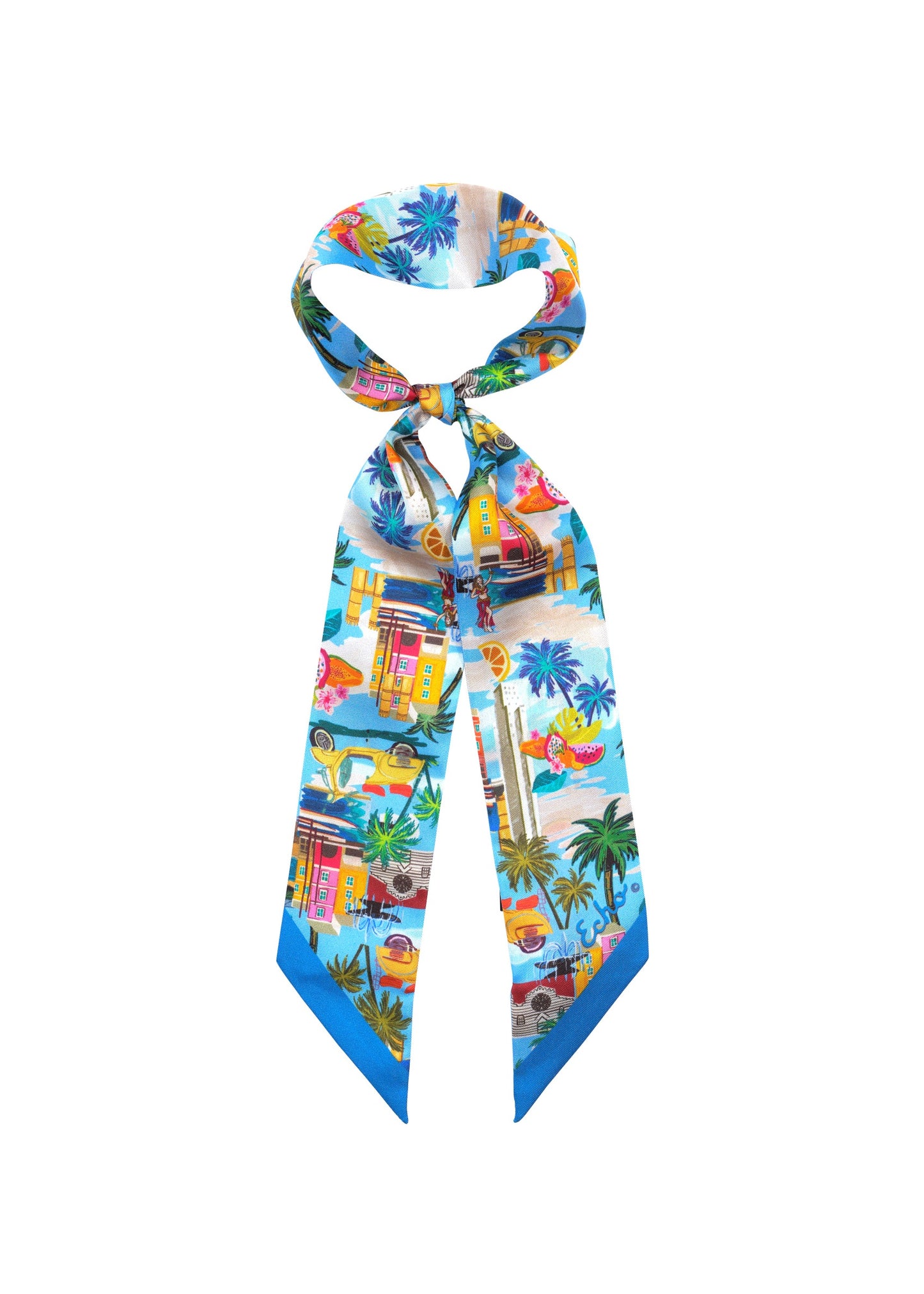 Echo - Positano Ribbon Silk Scarf