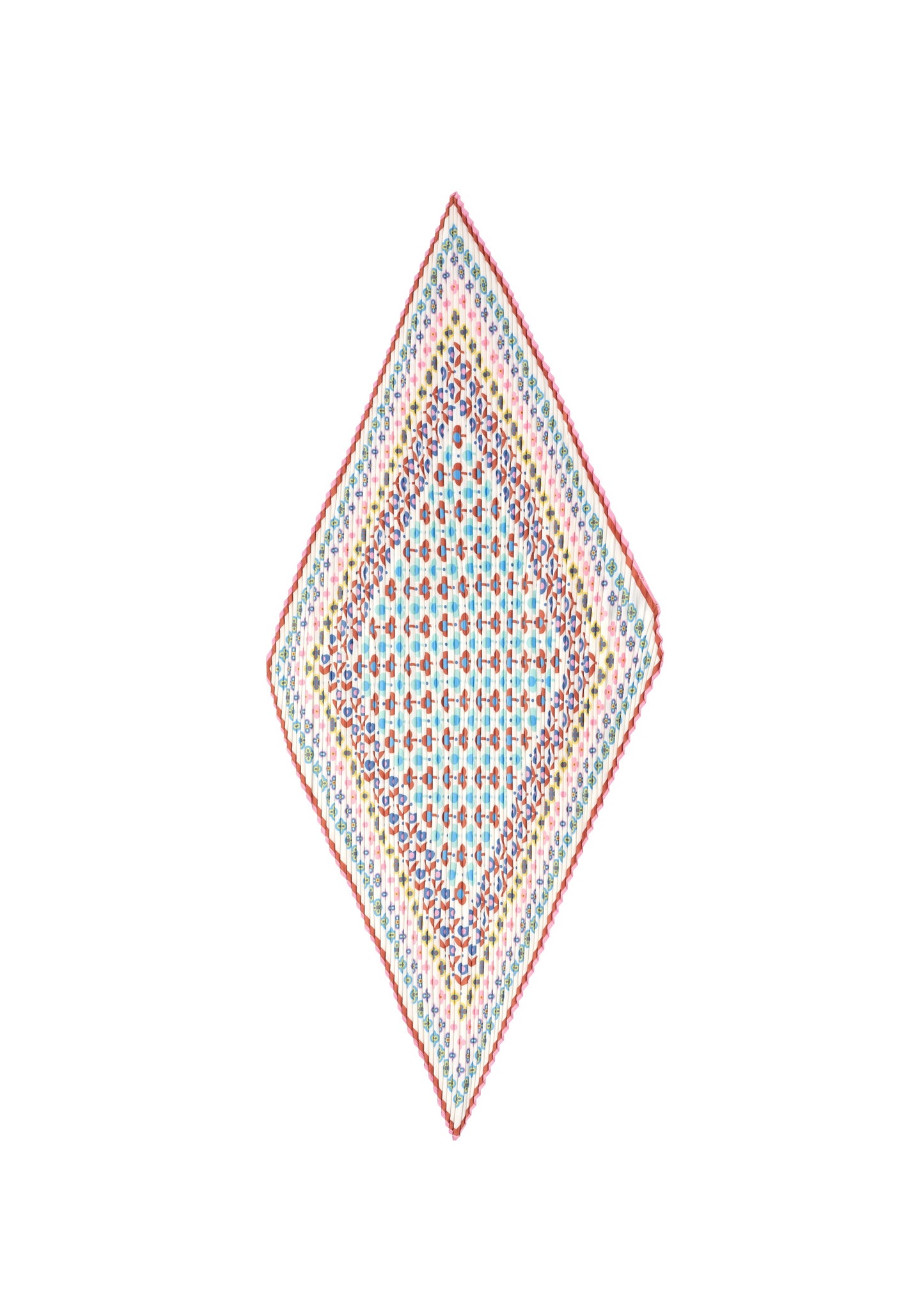 Echo - Clover Pleated Diamond Scarf