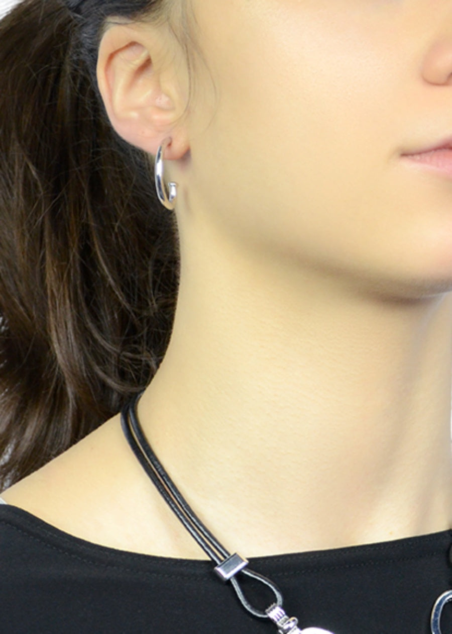 Myka - Kala Half Oval Hoop Earrings