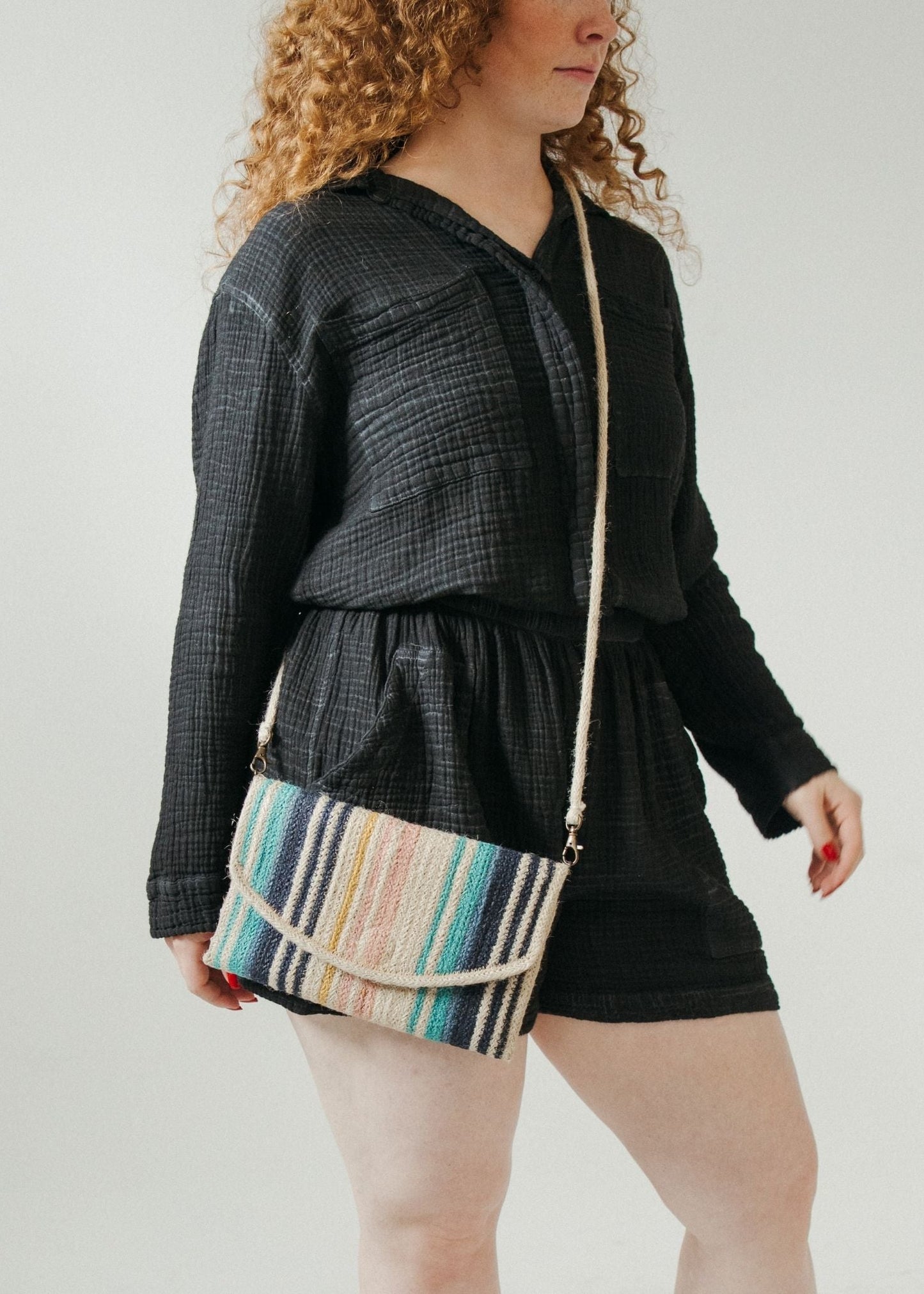 Pokoloko - Crossbody Jute Clutch with Removable Strap