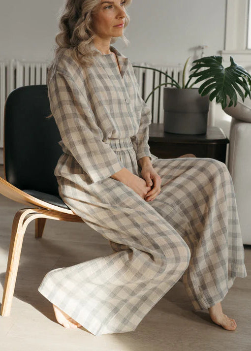Pokoloko - Plaid Palazzo Pant - SALE