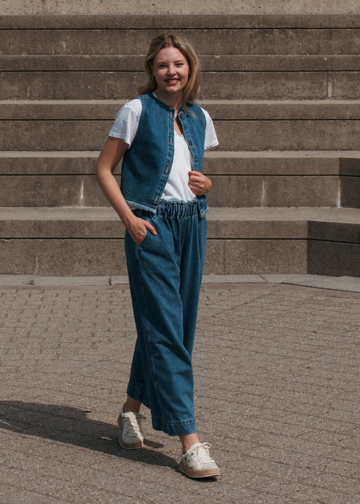 Pokoloko - Denim Palazzo Pants