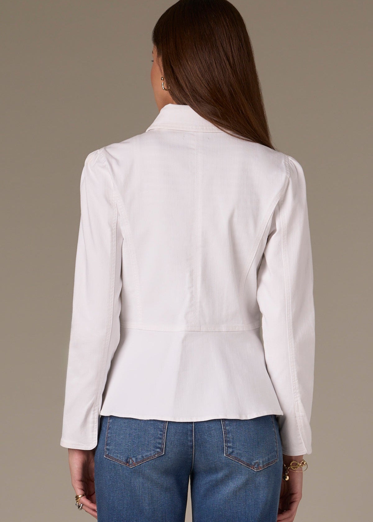 Wit & Wisdom - Hidden Snap Peplum Jacket